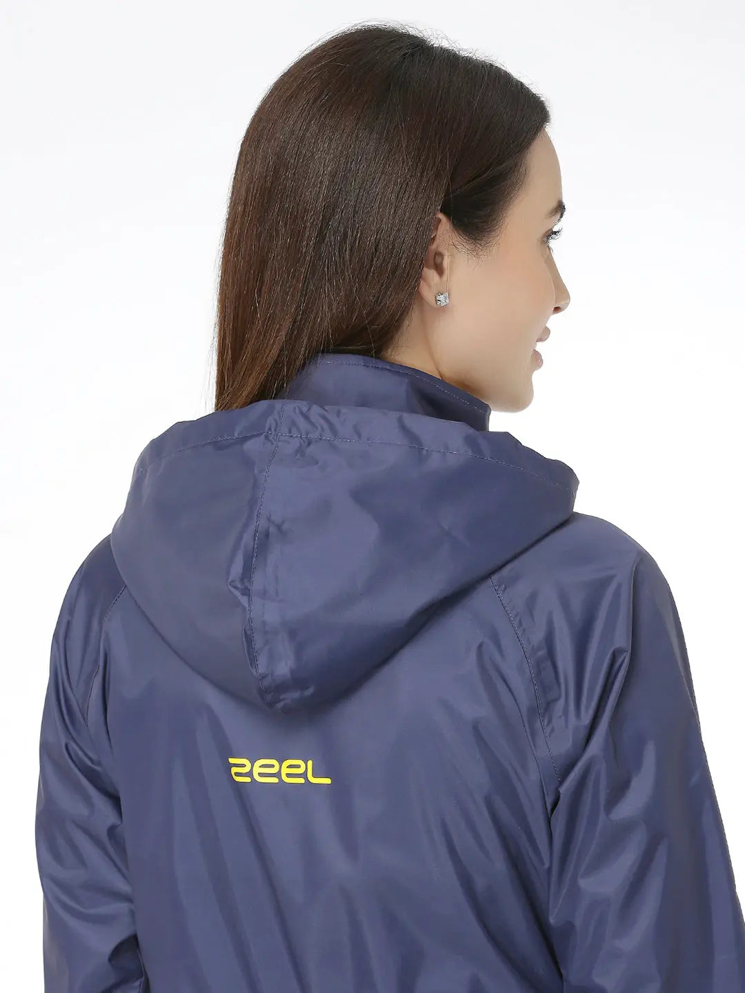 Zeel Diva Royal Blue Trench Coat - Zeelretail