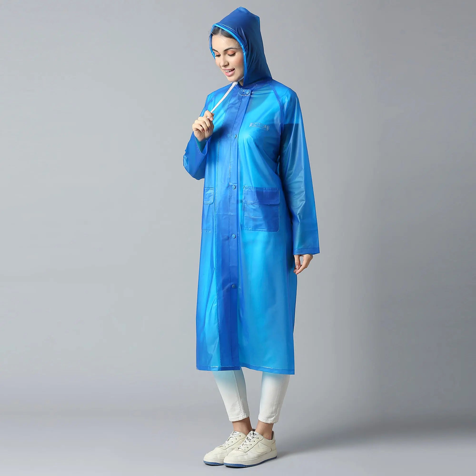 Zeel Girl Rider Blue Raincoat AZ08 - Zeelretail