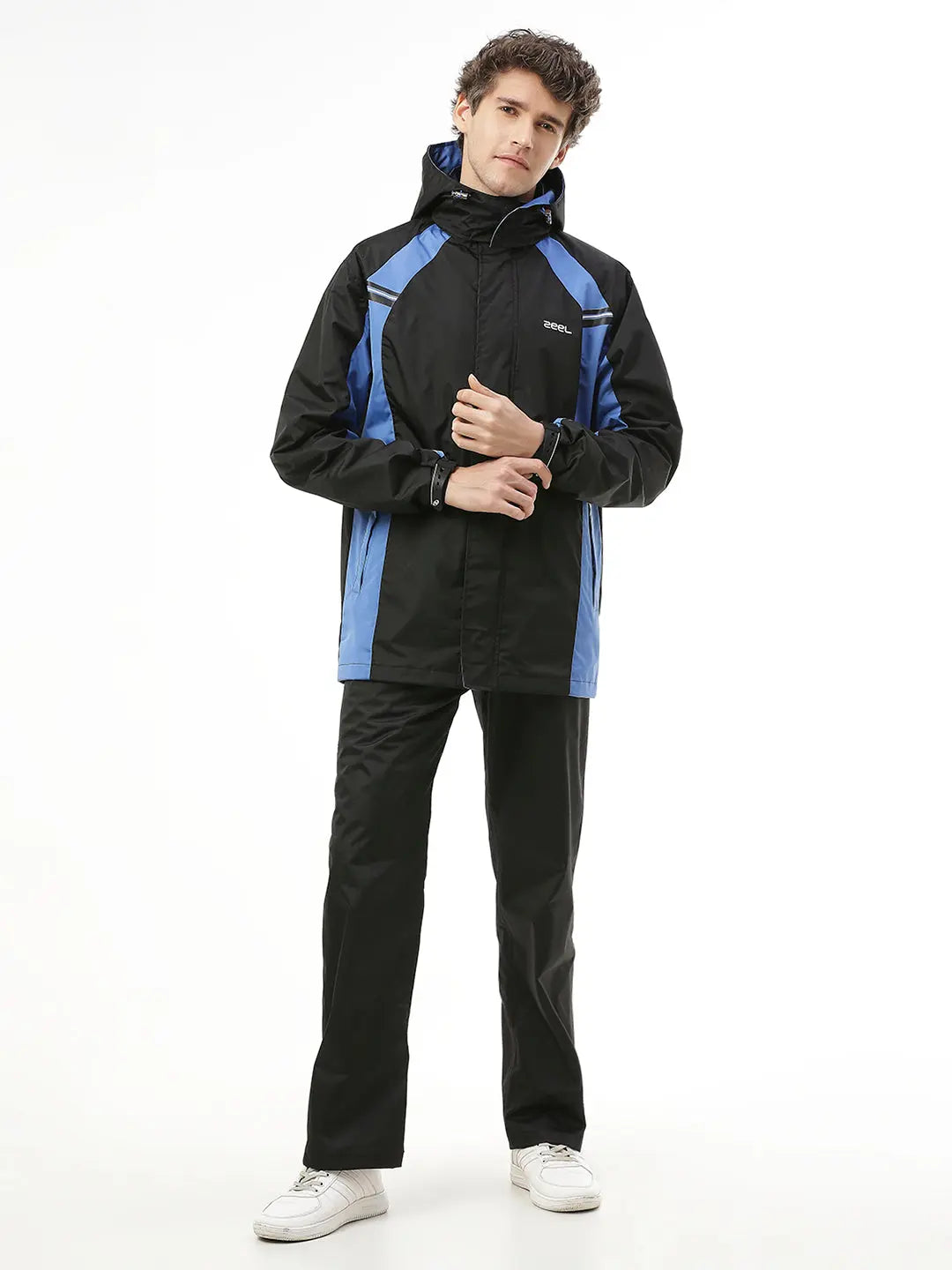Zeel Go Hike Black & Blue Rainsuit - JS508 - Zeelretail