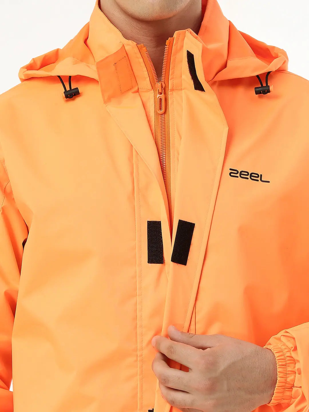 Zeel Men's Neon Orange Rainsuit - Zeelretail