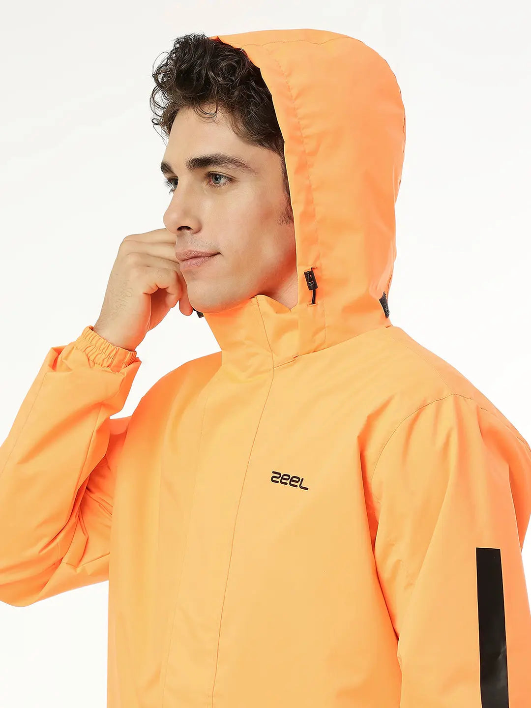Zeel Men's Neon Orange Rainsuit - Zeelretail