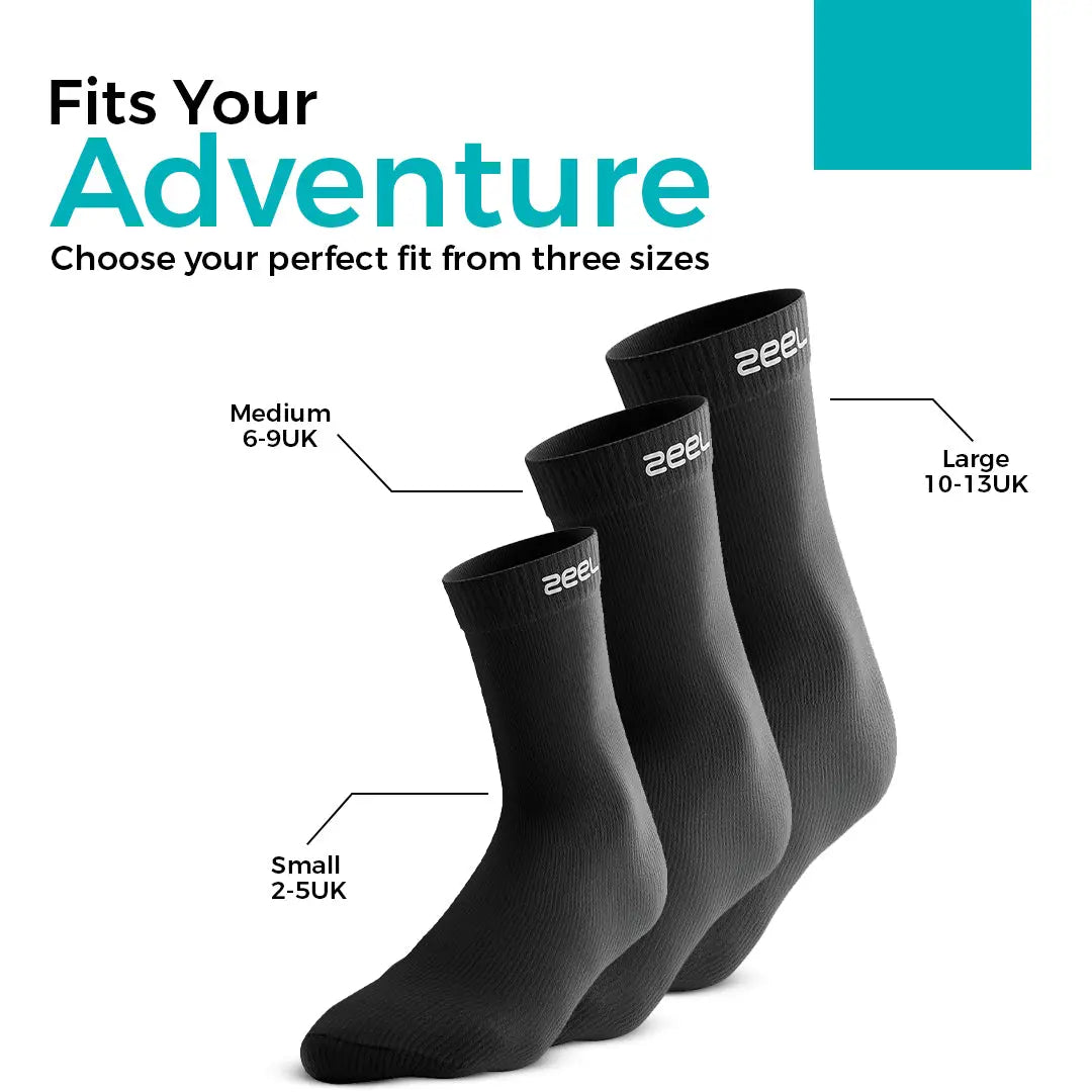Zeel Men’s Waterproof Socks- Three Layer Construction, Built for Adventure - Zeelretail