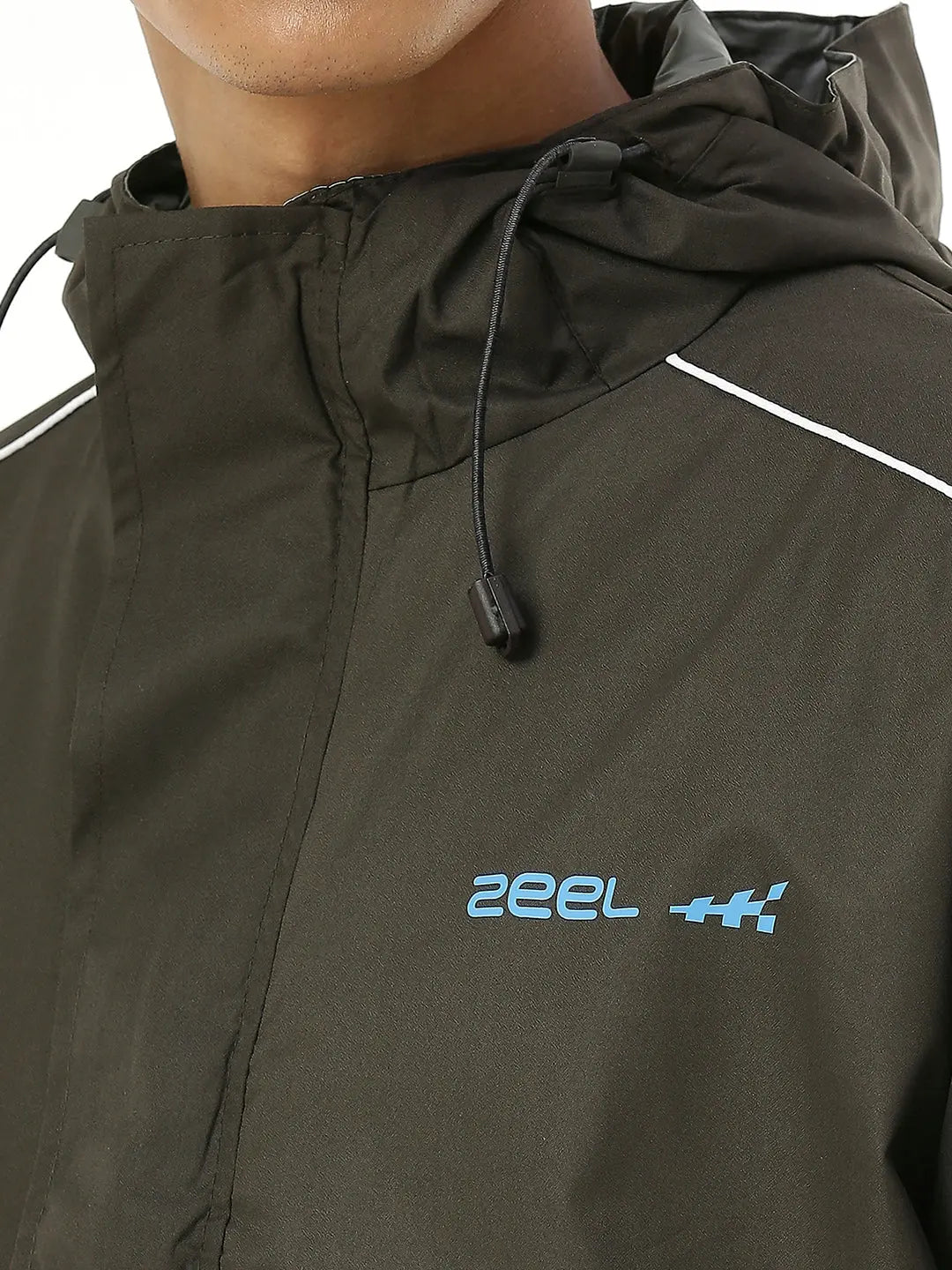 Zeel Mens Reversible Olive Rainsuit JS1008 - Zeelretail