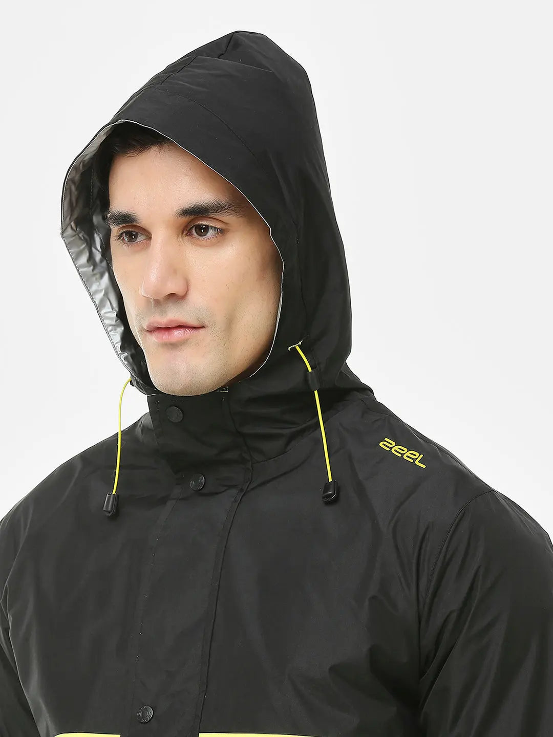 Zeel Sporty Black & Lime Rainsuit - JS301 - Zeelretail