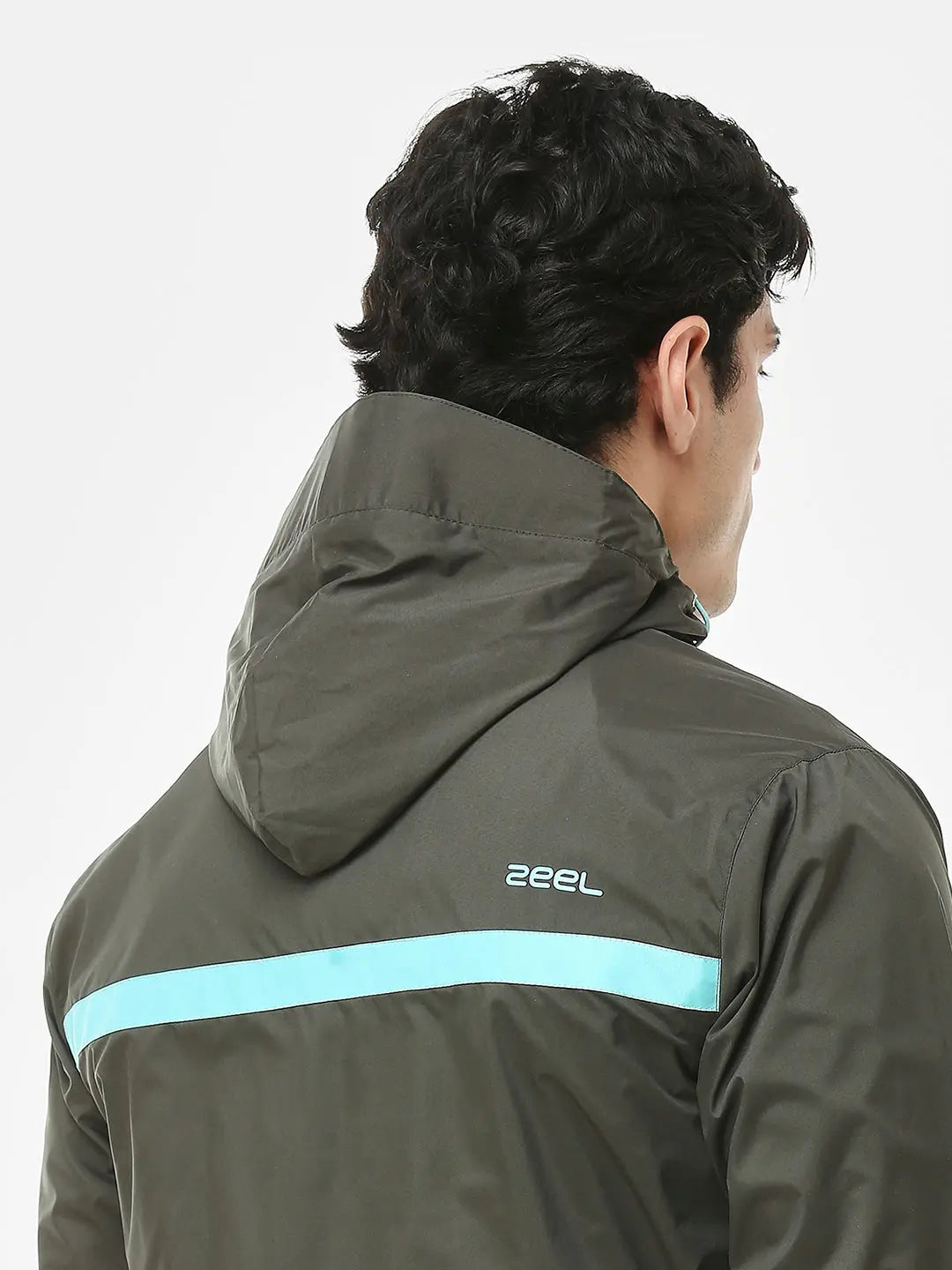 Zeel Sporty Olive & Blue Rainsuit - JS301 - Zeelretail