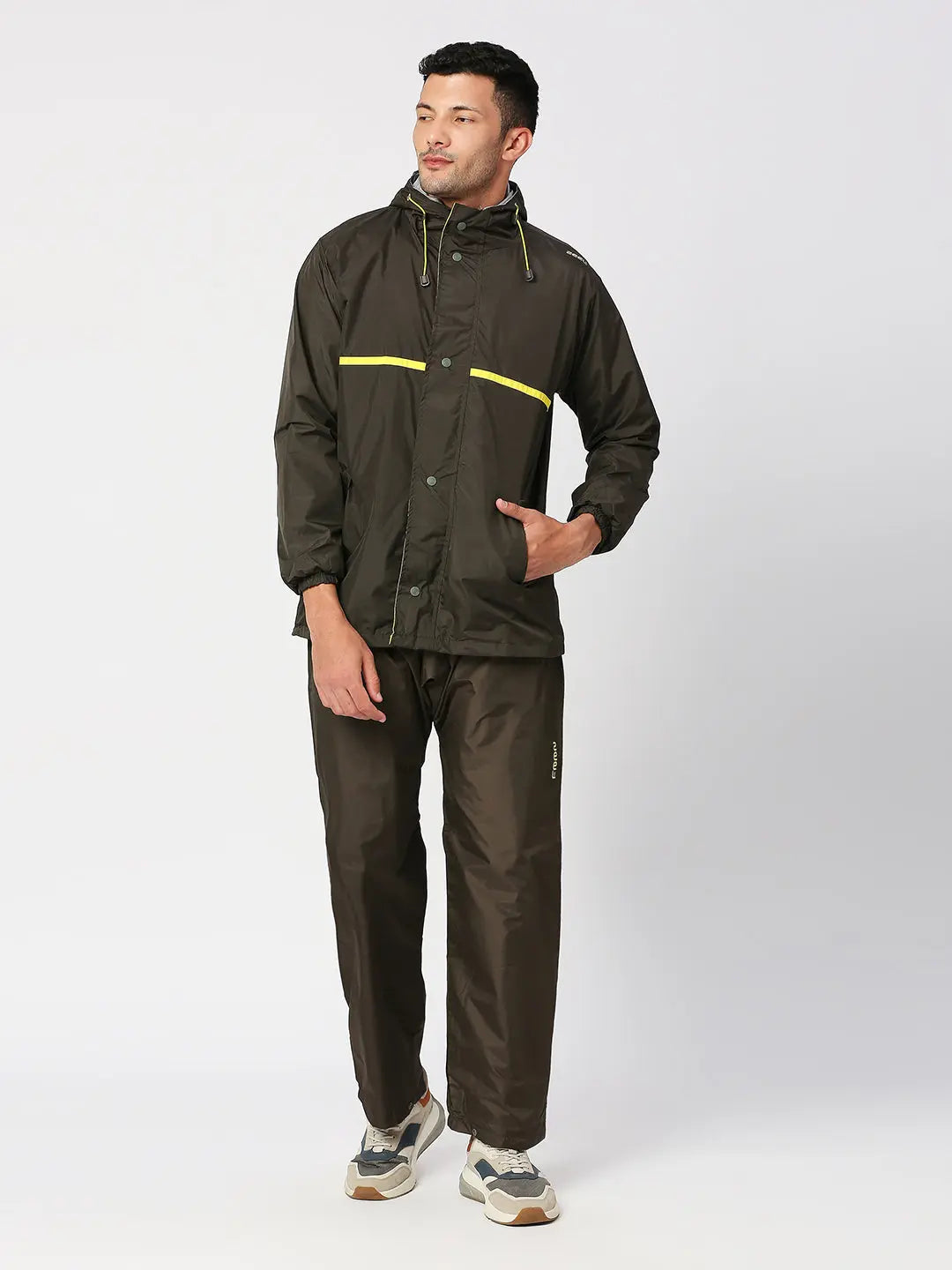 Zeel Sporty Olive & Lime Rainsuit - JS301 - Zeelretail