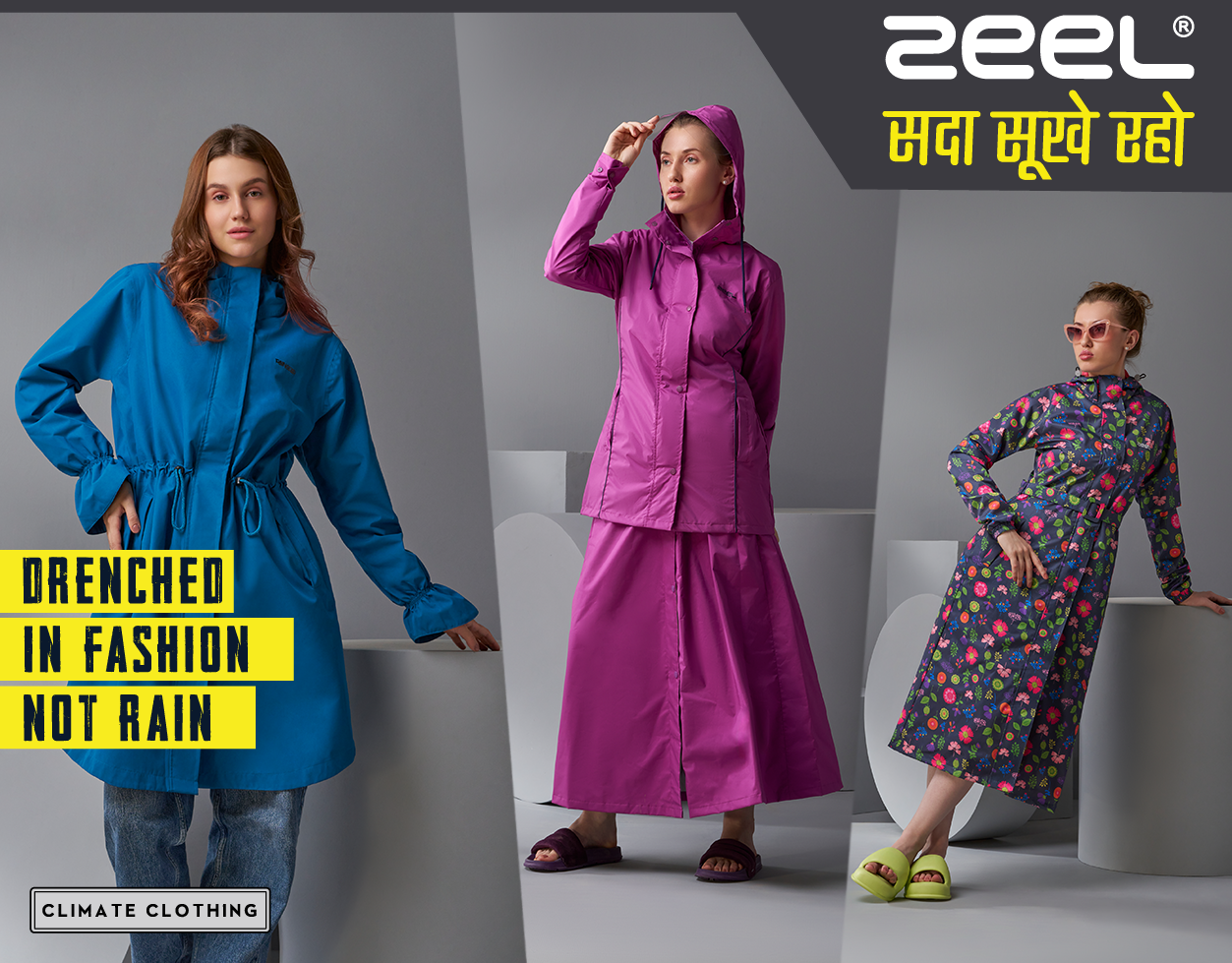 ZEEL Originals Raincoat for women 