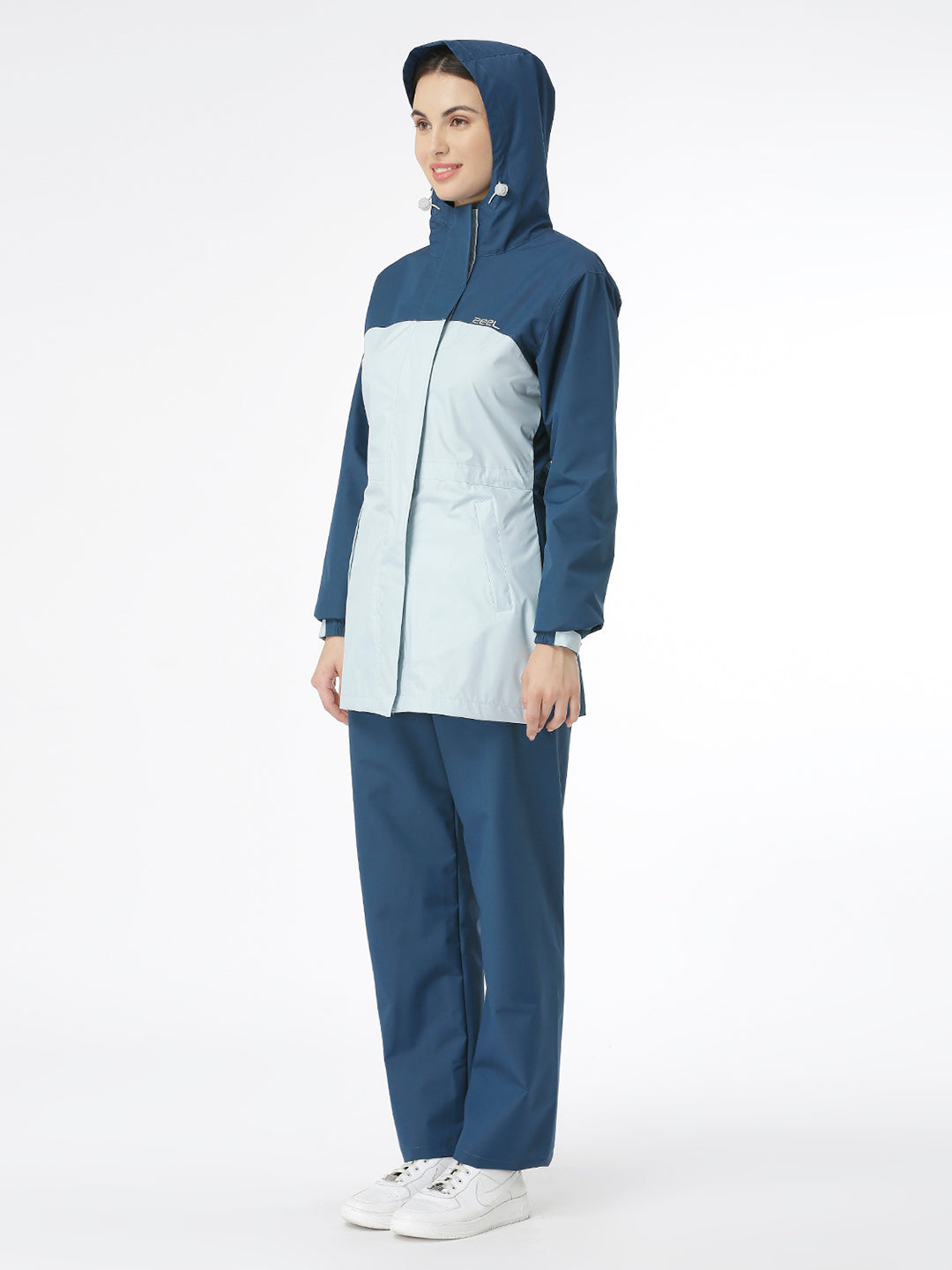 Premium Solid Darkteal Women Rainsuit - AZ11 - Zeelretail