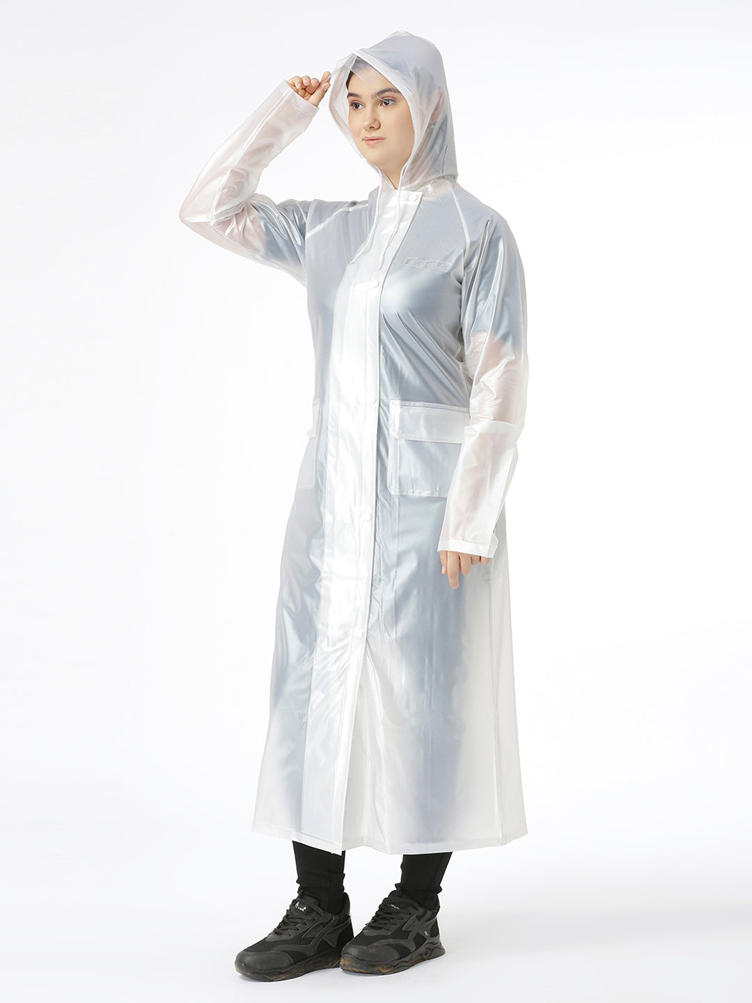 Zeel Girl Rider White Raincoat AZ08 - Zeelretail