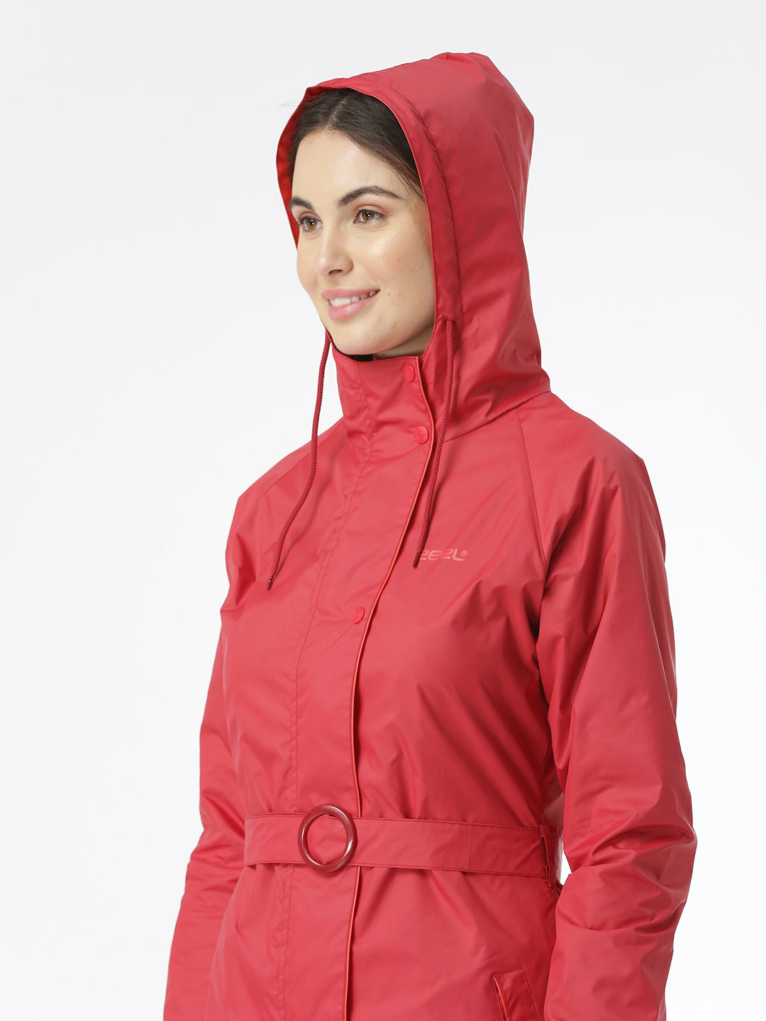 Stylish Ladies Red Raincoat for Scooty - AZ12 - Zeelretail