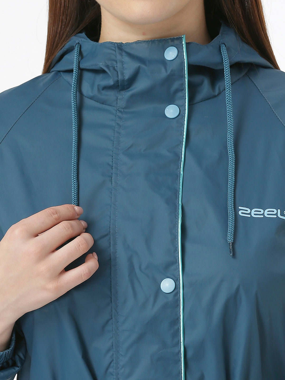 Stylish Ladies DarlTeal Raincoat for Scooty - AZ12 - Zeelretail