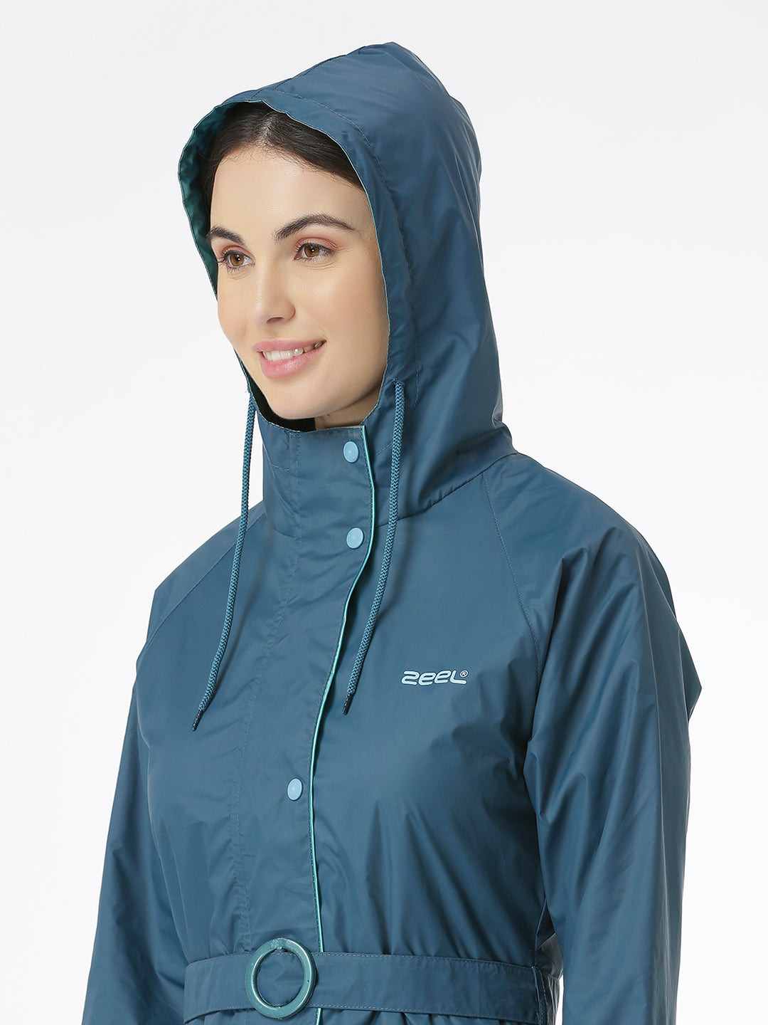 Stylish Ladies DarlTeal Raincoat for Scooty - AZ12 - Zeelretail