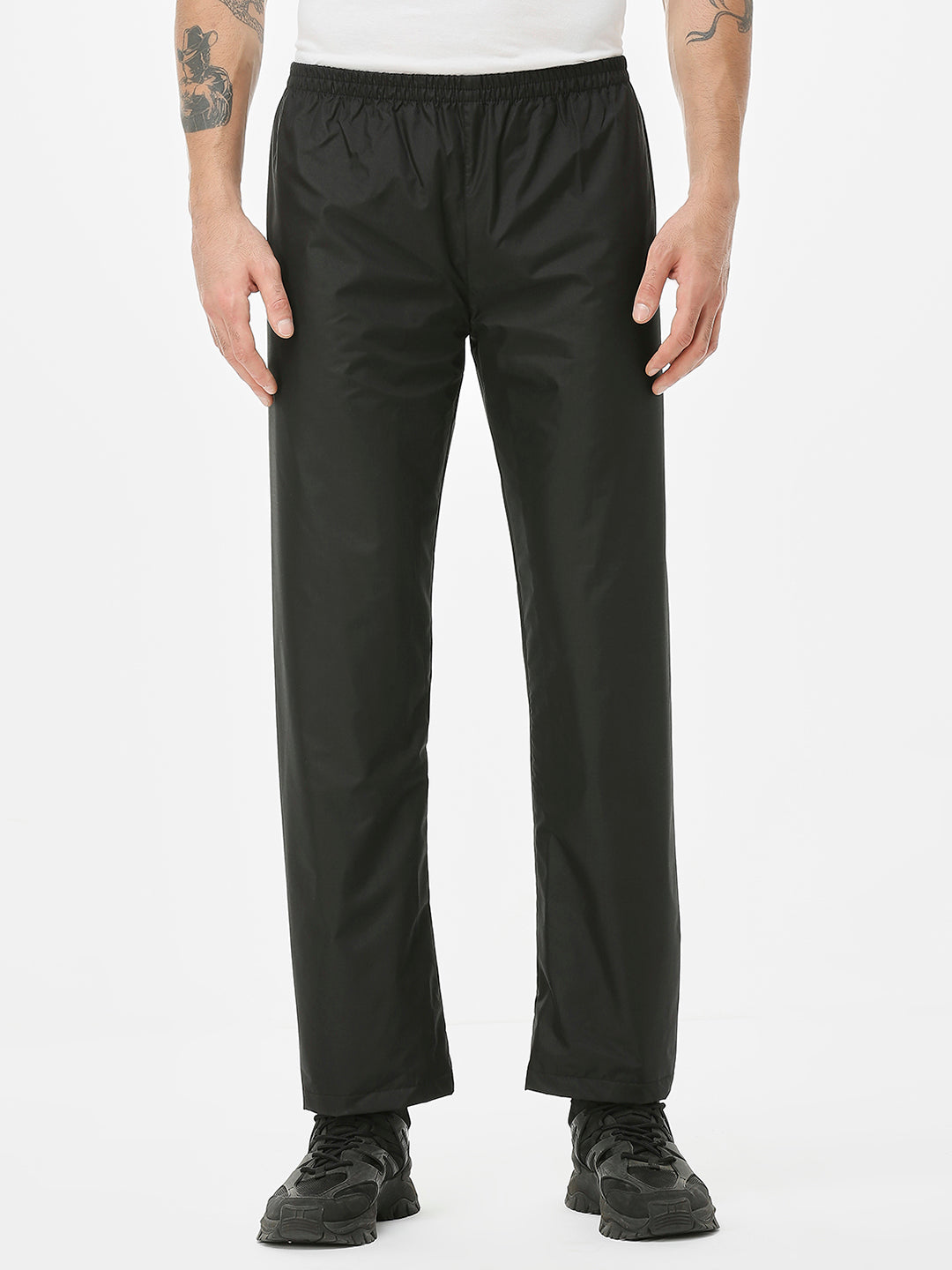 Zeel Sporty Black & Lime Rainsuit - JS301