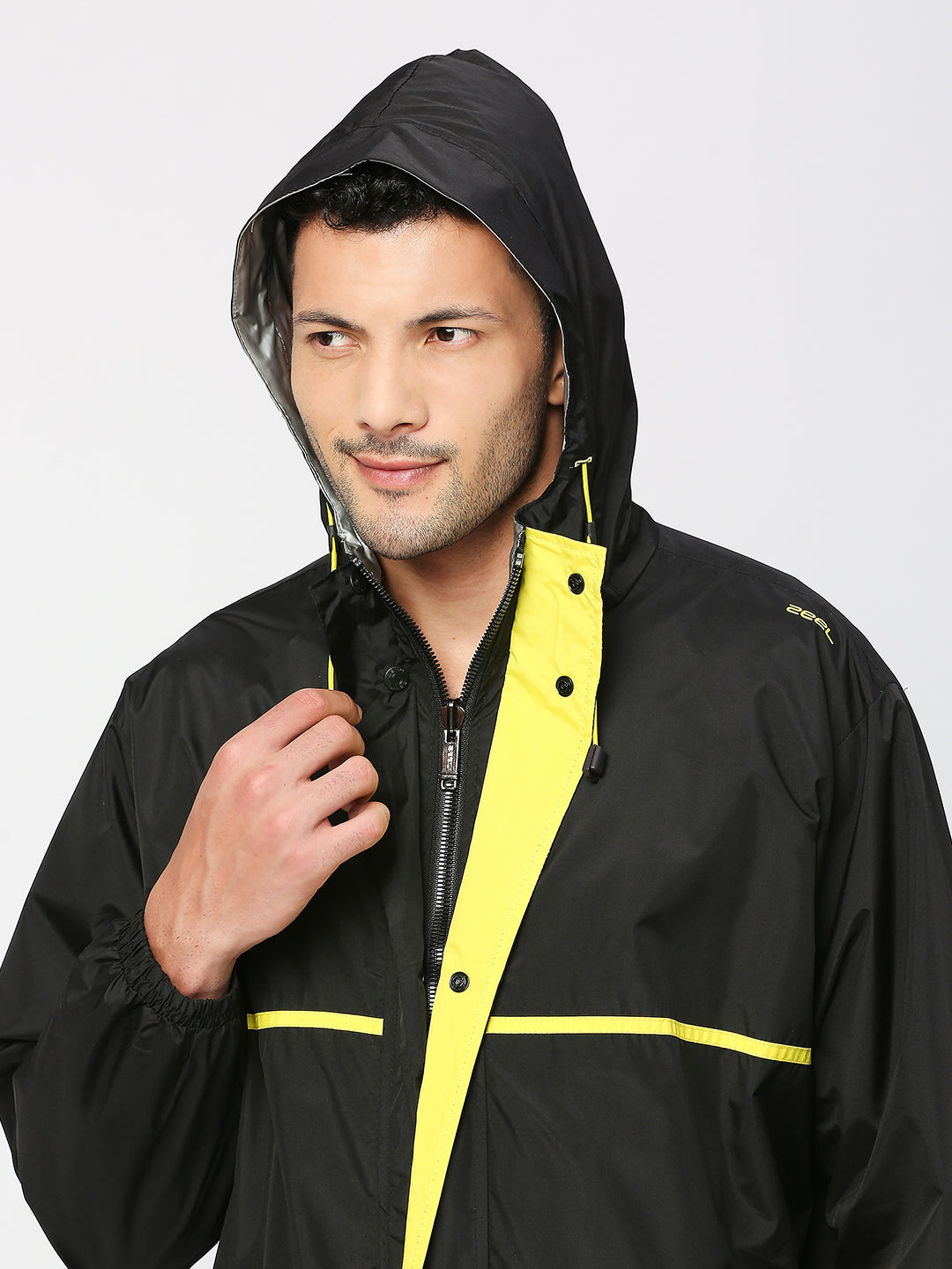 Zeel Sporty Black & Lime JS301 Jacket Only