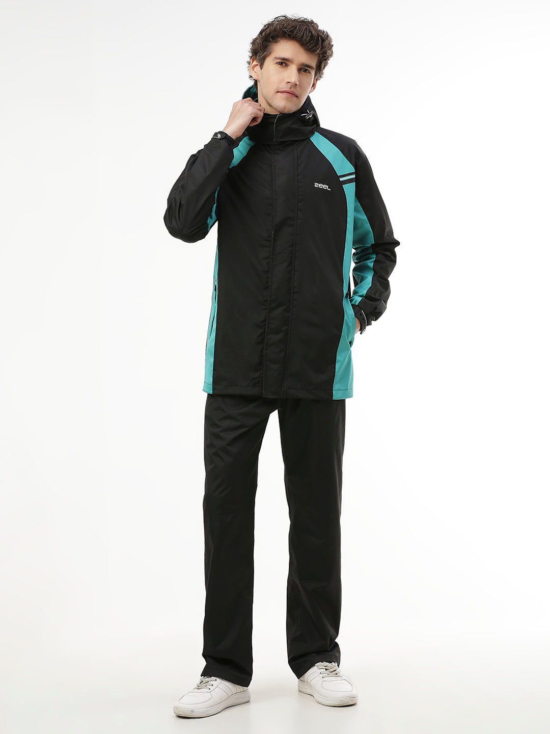 ZEEL GO HIKE BLACK & GREEN RAINSUIT - JS508 - Zeelretail
