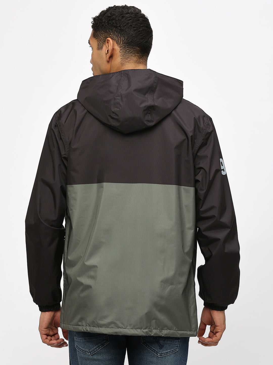 Outdoor Essential Waterproof Black Olive Rain Jacket - MJ107 - Zeelretail