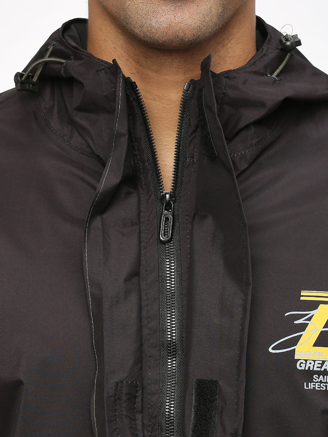 Outdoor Essential Waterproof Black Olive Rain Jacket - MJ107 - Zeelretail