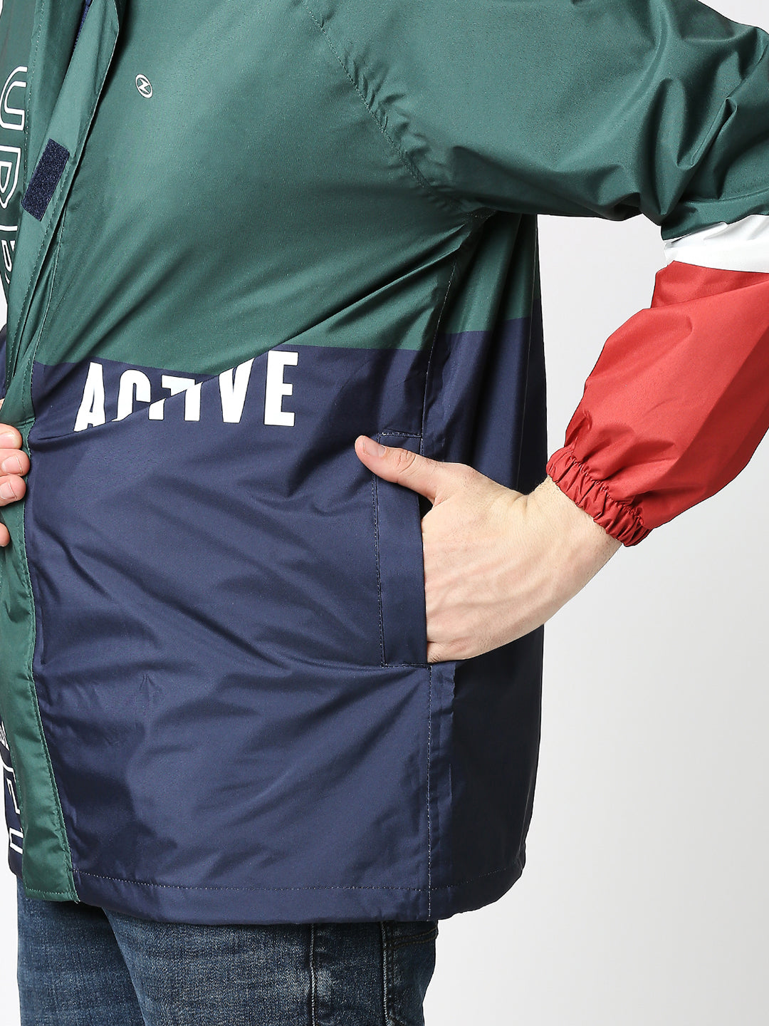 Waterproof Olive Rain Jacket - MJ201 - Zeelretail