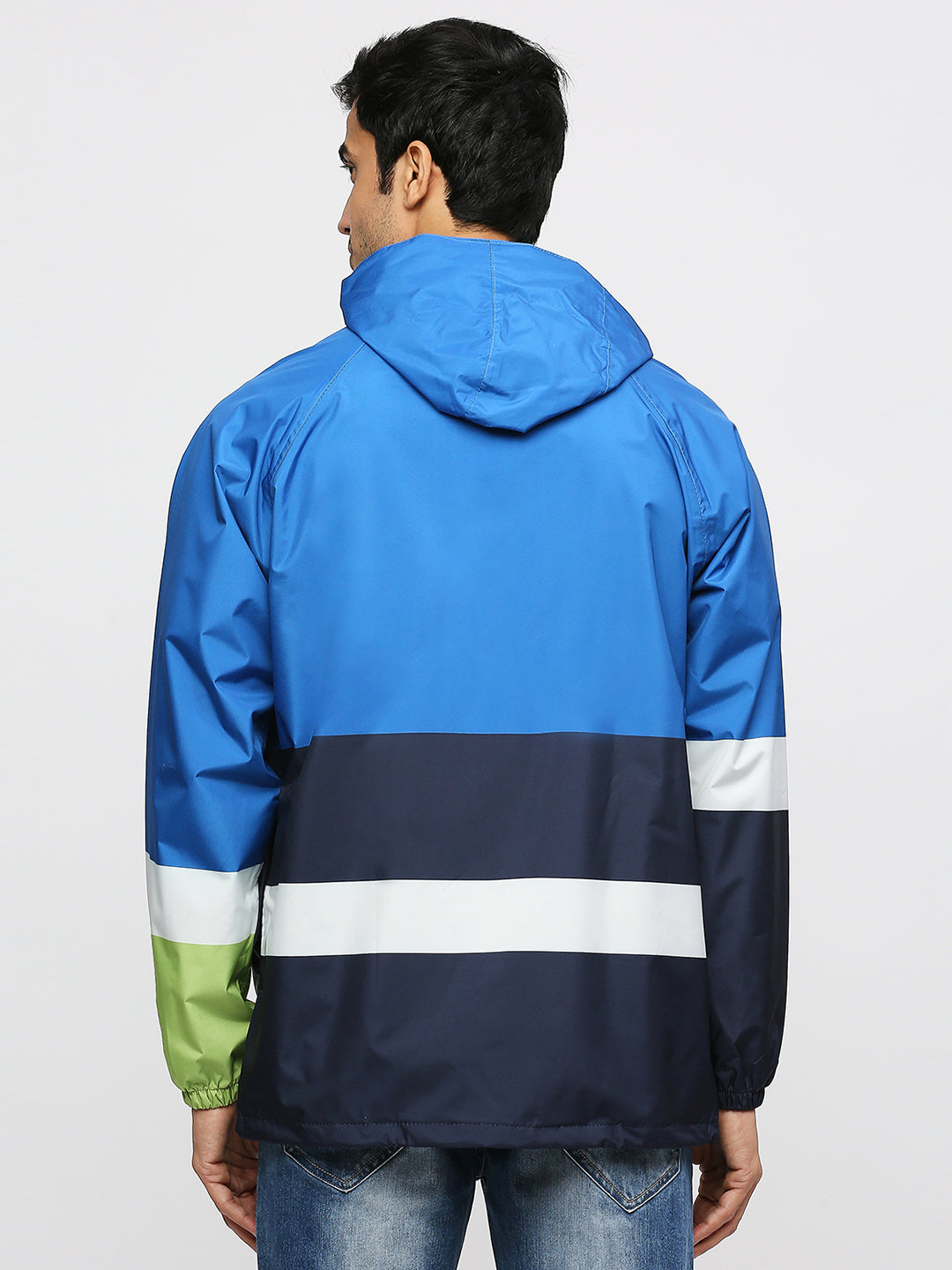 Waterproof BLUE Rain Jacket - MJ201 - Zeelretail