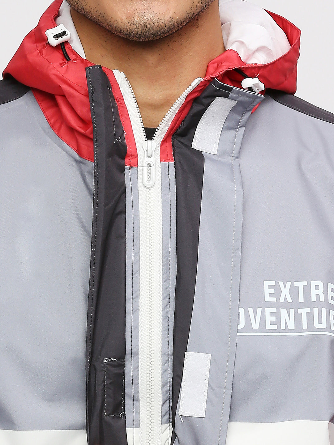 Waterproof Black Gray Rain Jacket - MJ202 - Zeelretail