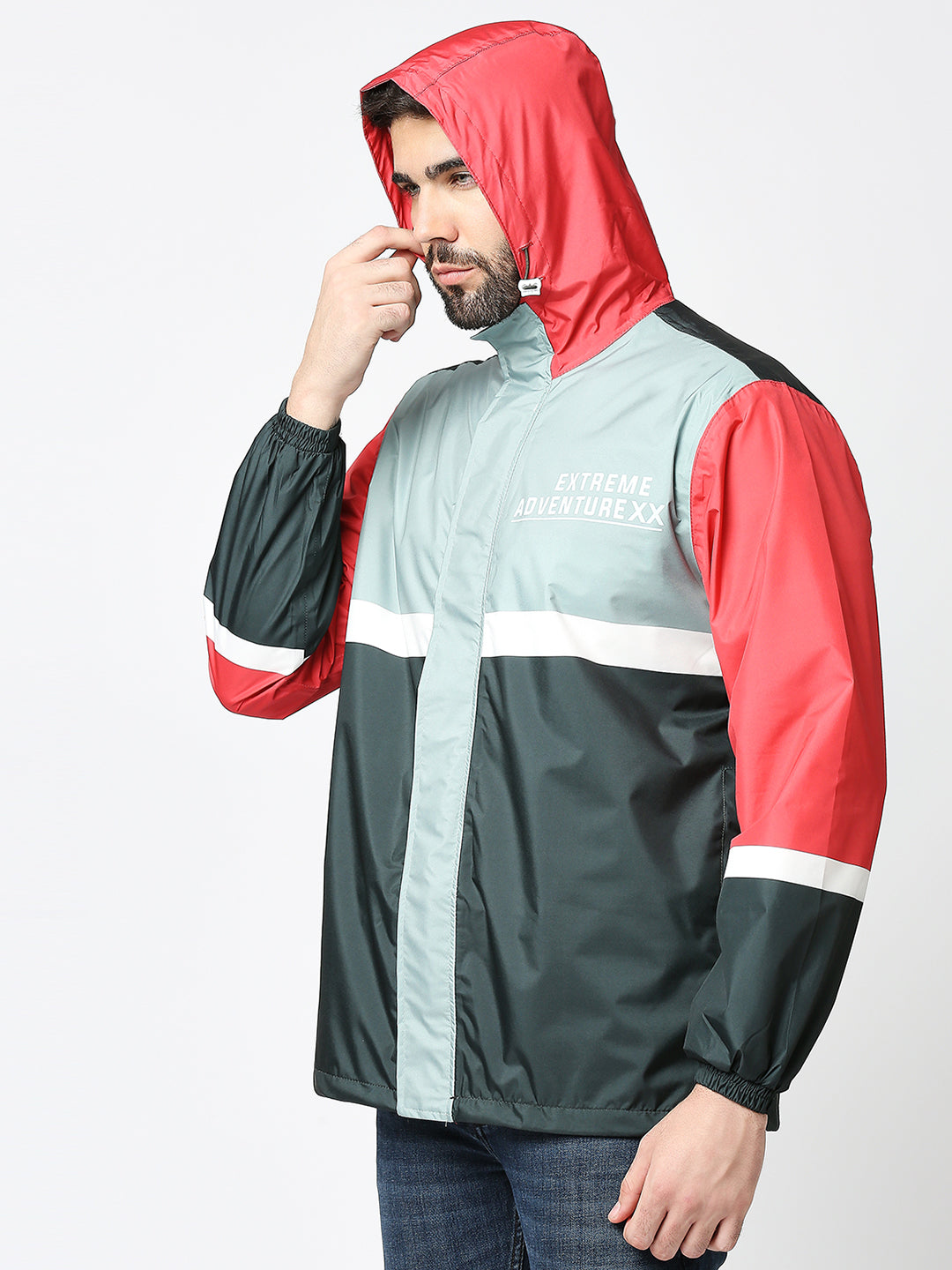 Waterproof Olive Light Green Rain Jacket - MJ202 - Zeelretail
