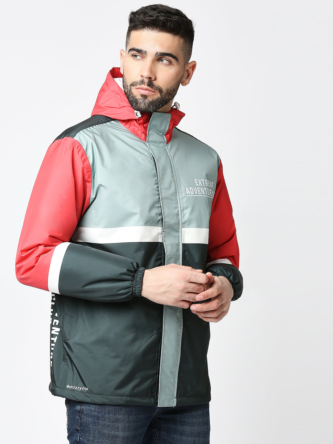 Waterproof Olive Light Green Rain Jacket - MJ202 - Zeelretail