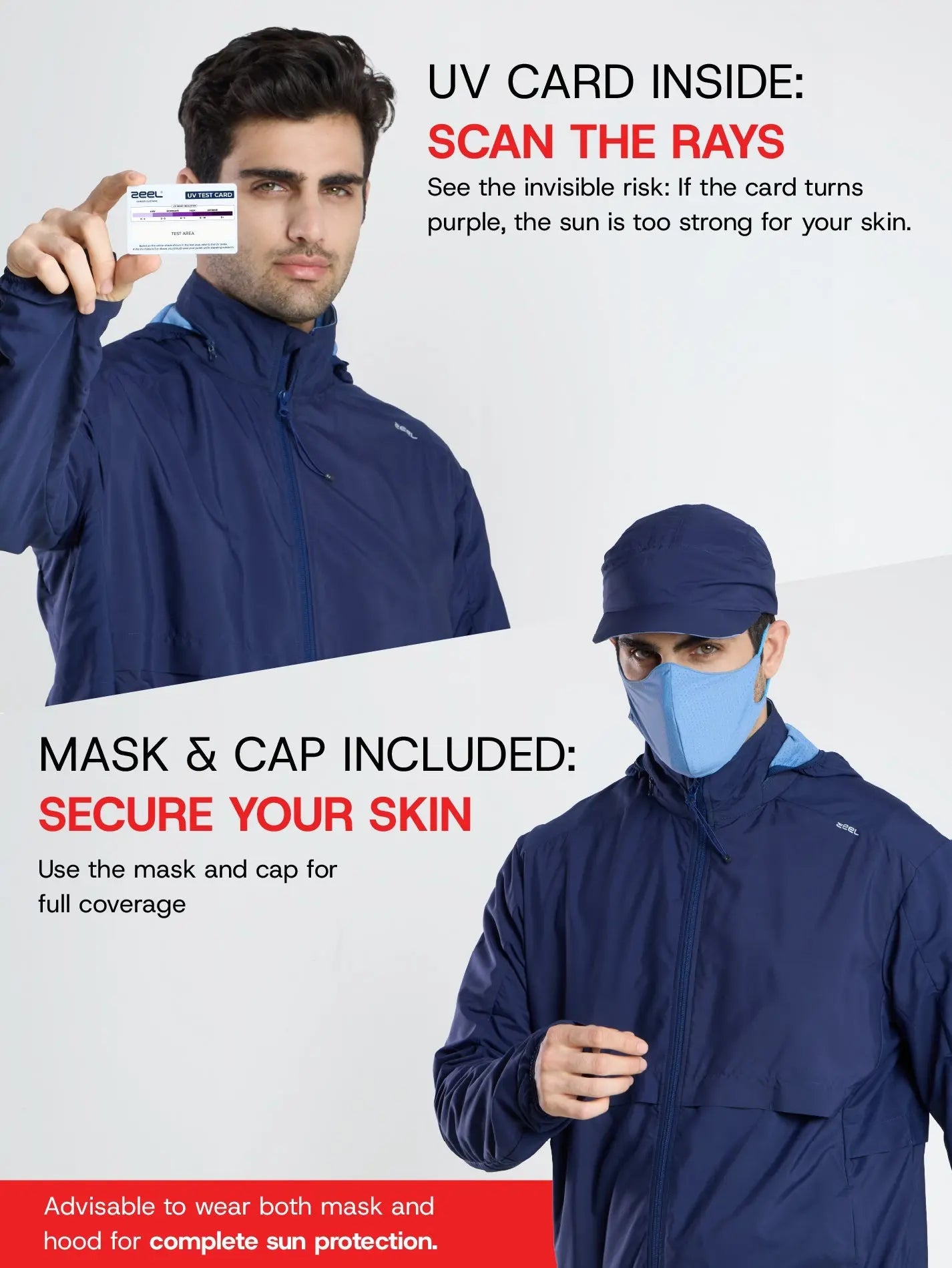 Men's Dark Blue Sun Jacket | AirDrive™ - Zeelretail