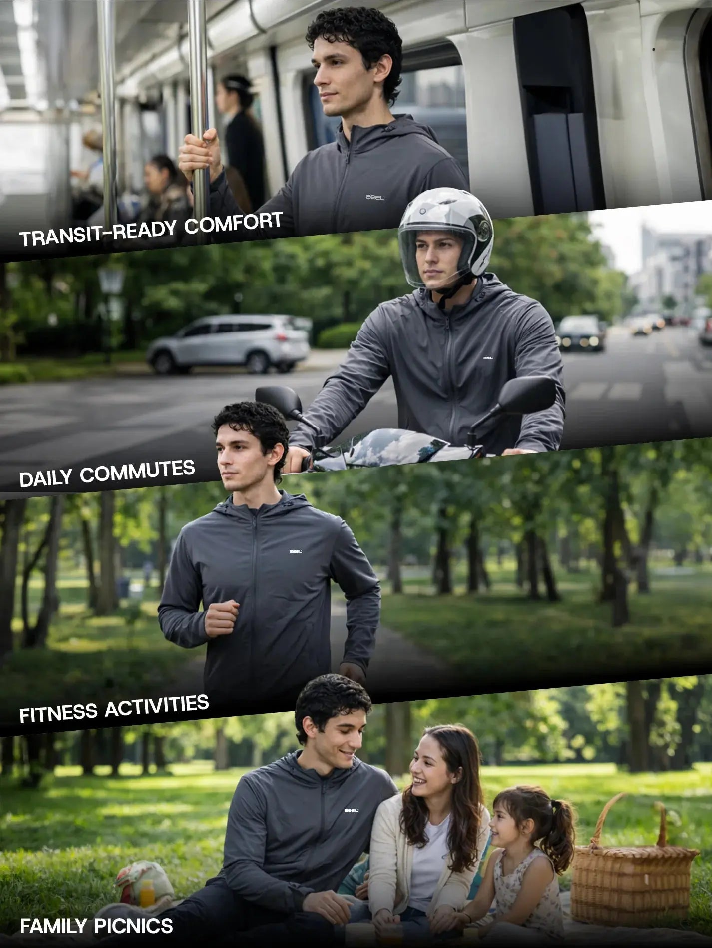 Men's Dark Blue Sun Jacket | AirWeave™ - Zeelretail