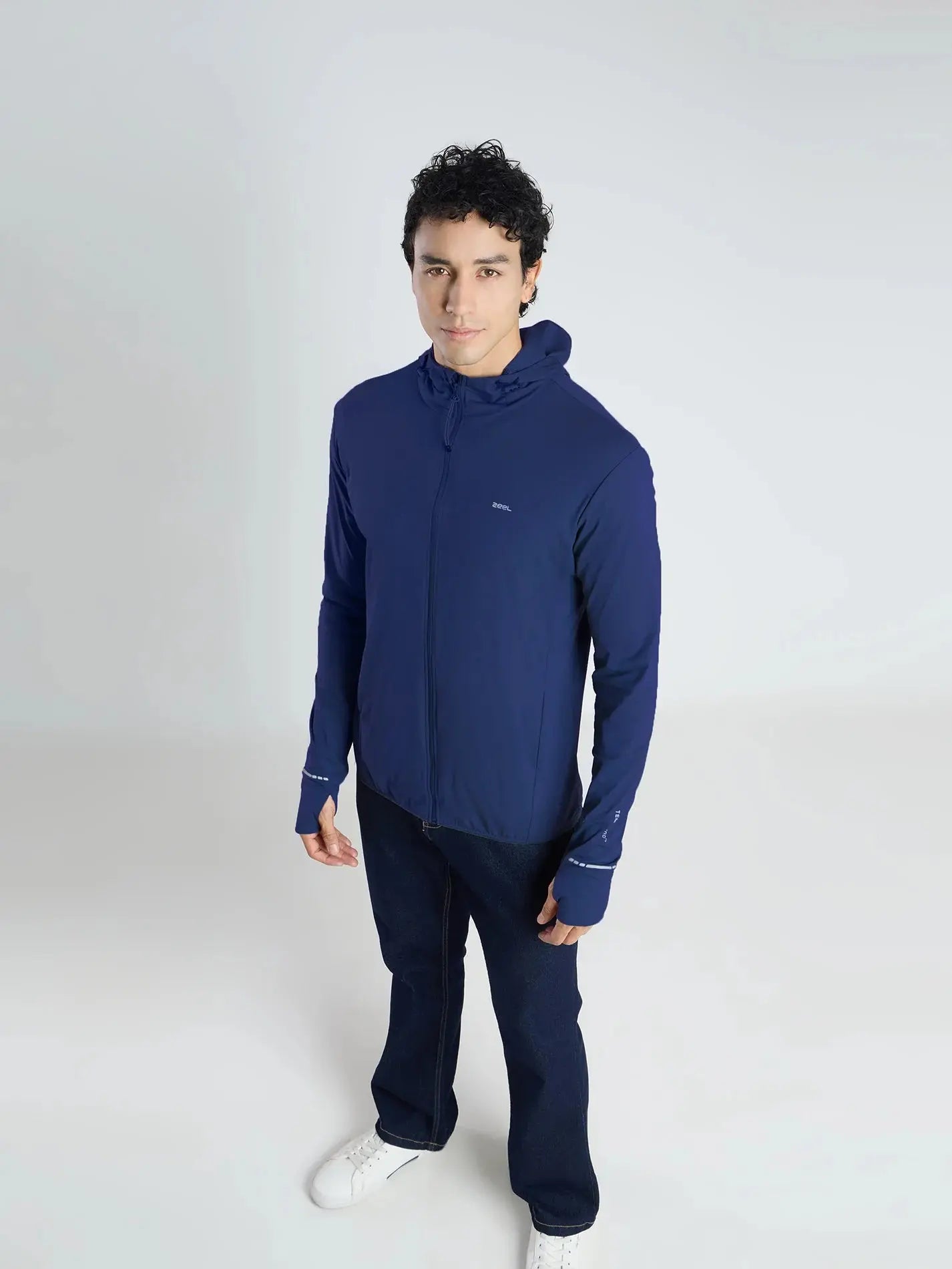 Men's Dark Blue Sun Jacket | AirWeave™ - Zeelretail