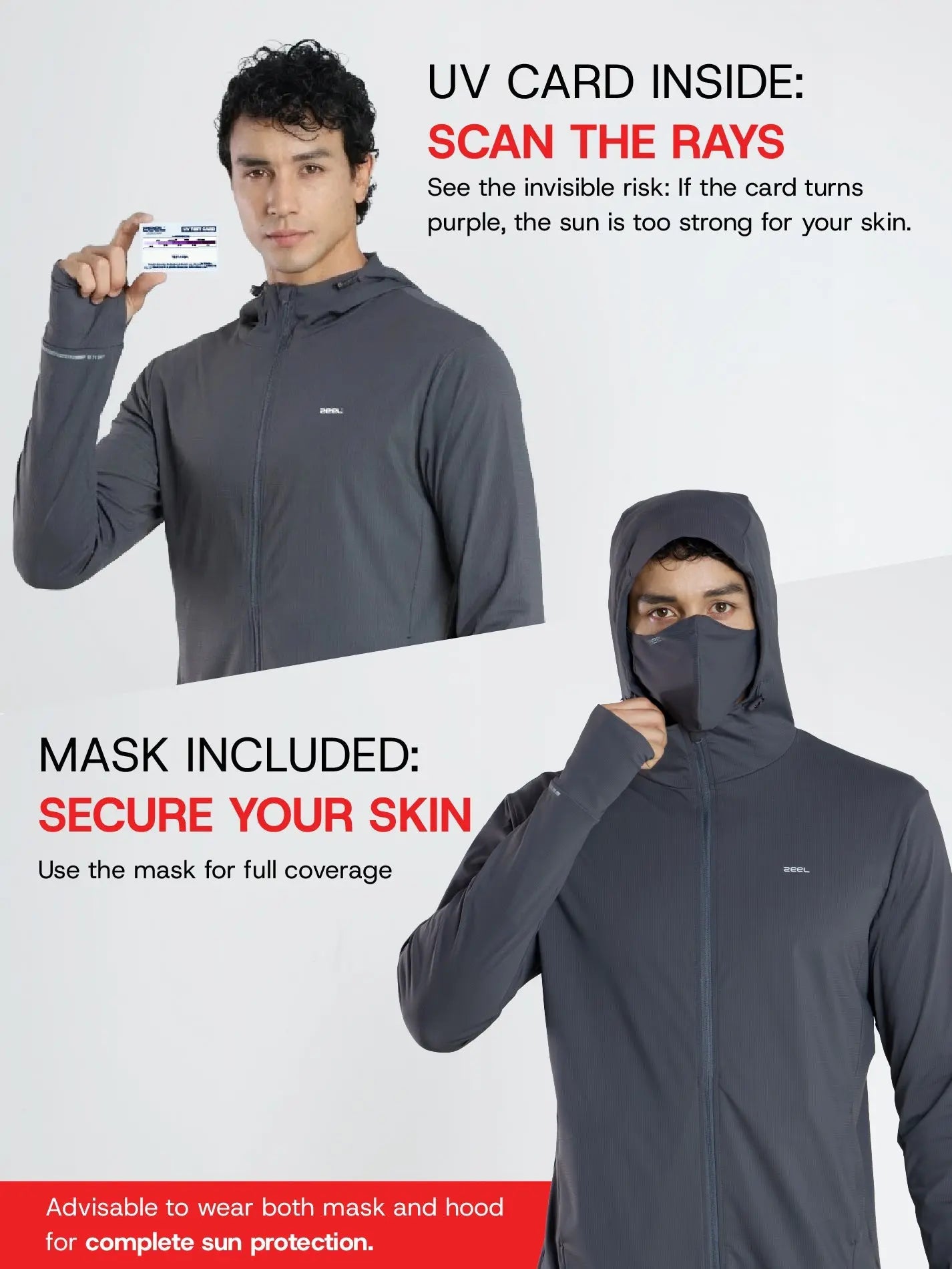 Men's Dark Grey Sun Jacket | AirWeave™ - Zeelretail