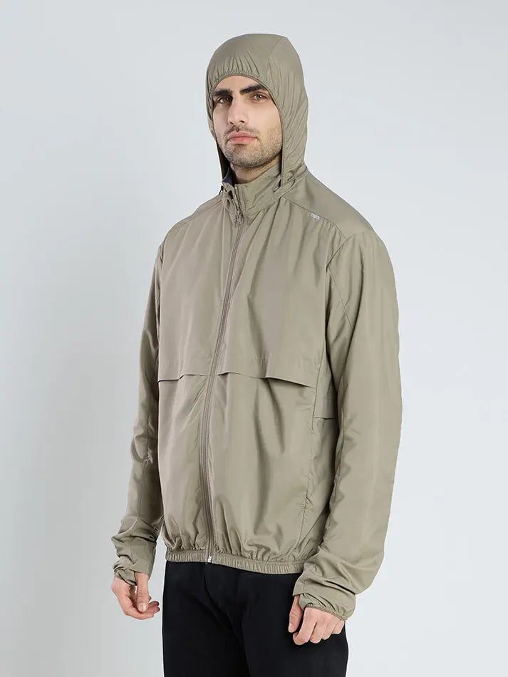 Men's Khaki Sun Jacket | AirDrive™ - Zeelretail