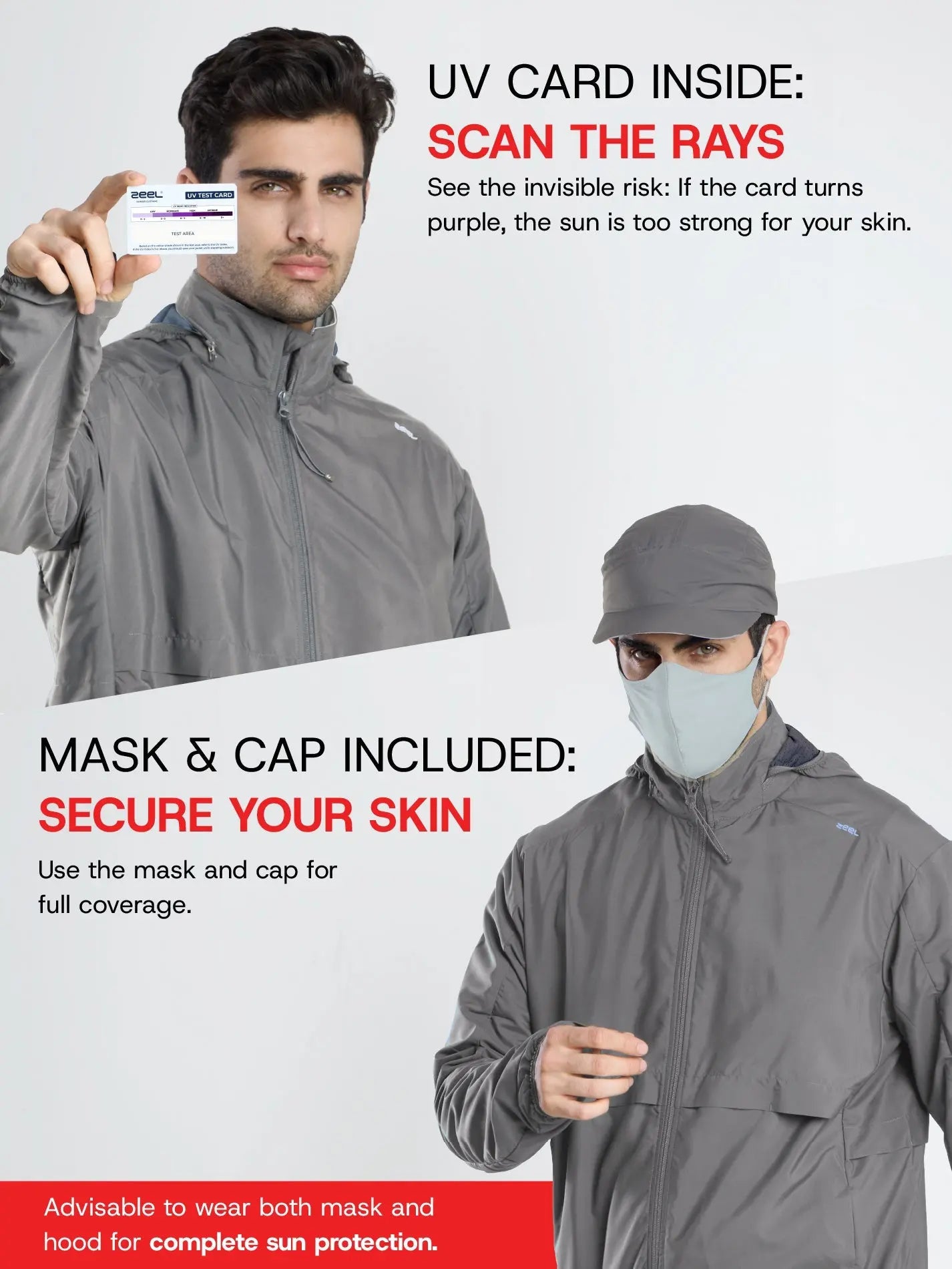 Men's Silver Grey Sun Jacket | AirDrive™ - Zeelretail