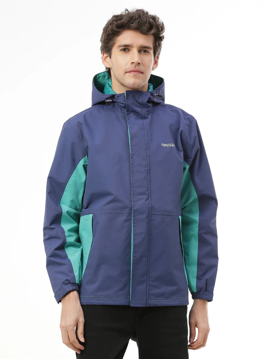Monsoon Ready Men's Denim Color Waterproof Jacket - ZRS013 - Zeelretail