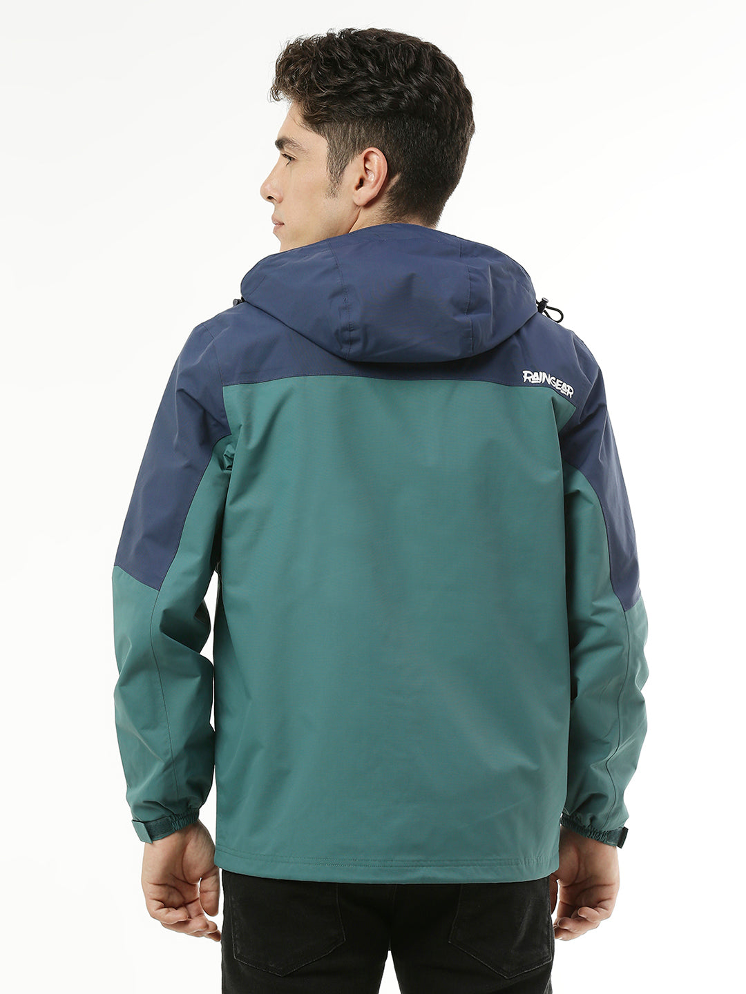 MonsoonShield Navy Peacock Rain Jacket For Men - ZRS012 - Zeelretail