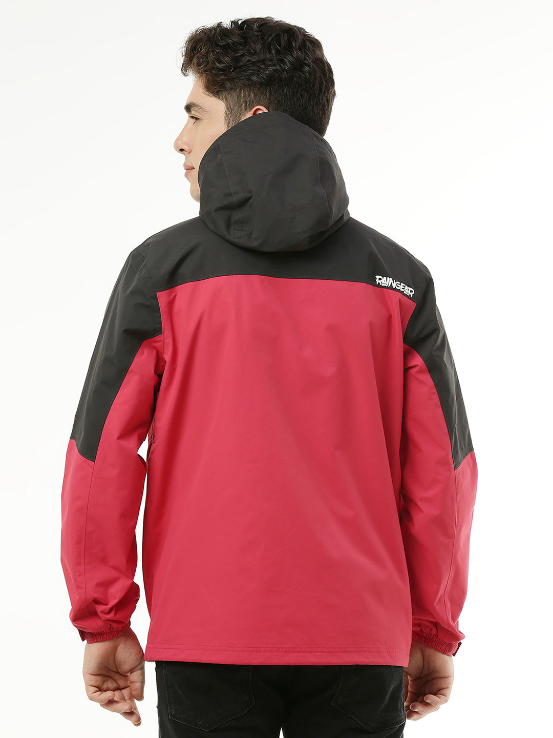 MonsoonShield Black Red Rain Jacket For Men ZRS012