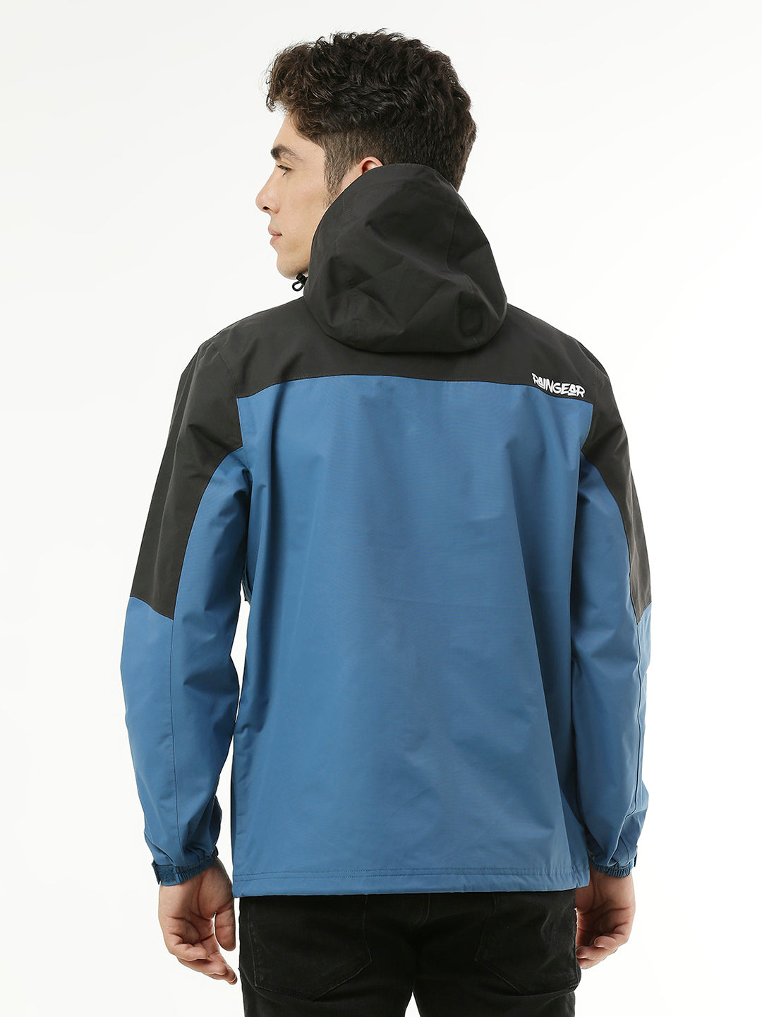 MonsoonShield Black Blue Rain Jacket For Men - ZRS012 - Zeelretail