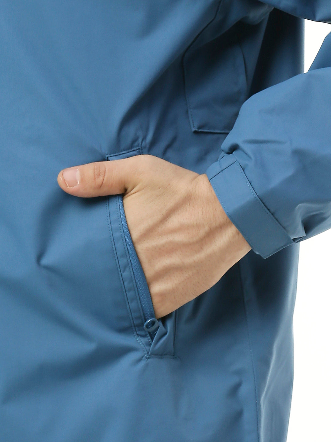 MonsoonShield Black Blue Rain Jacket For Men - ZRS012 - Zeelretail