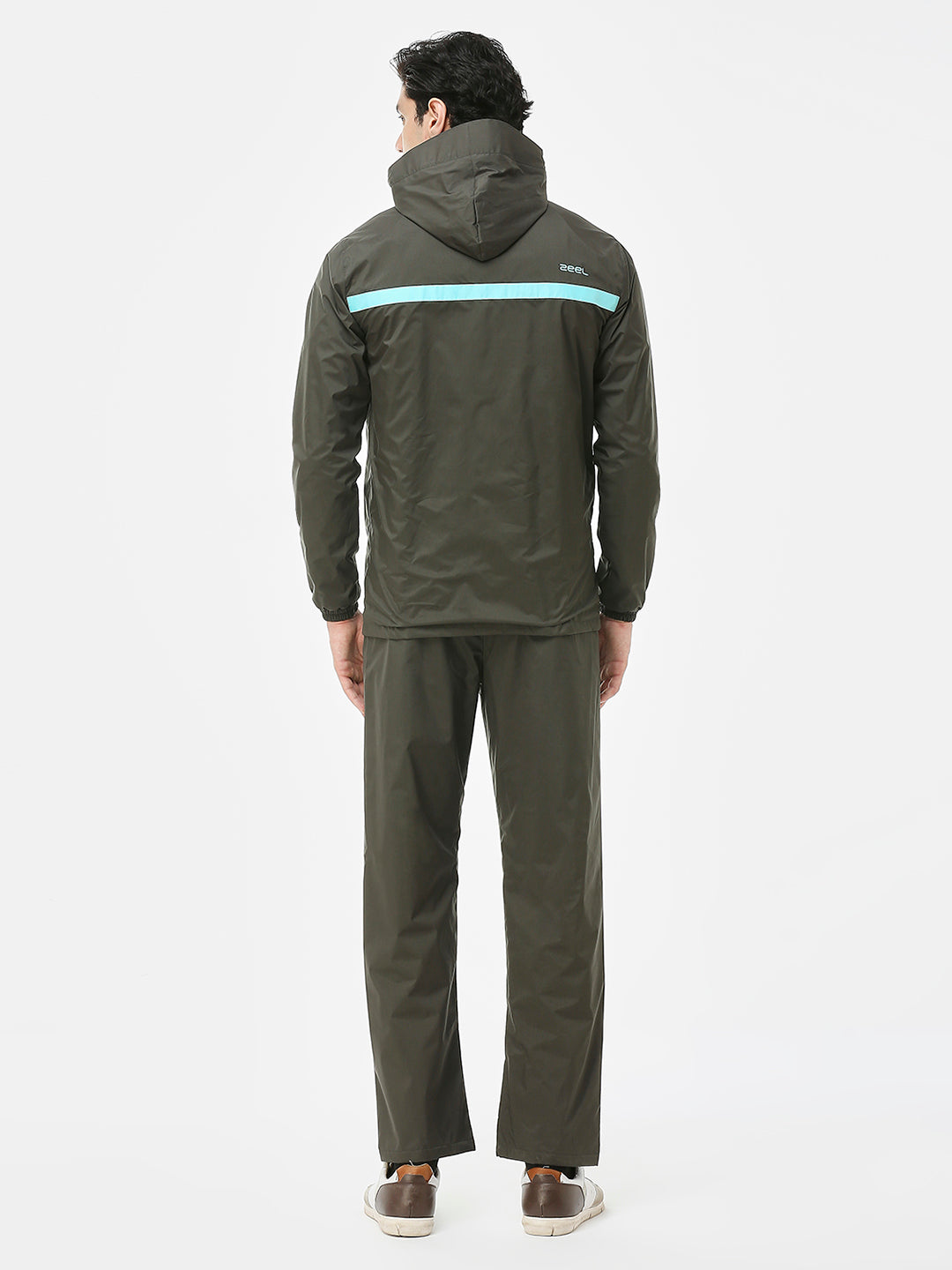 Zeel Sporty Olive & Blue Rainsuit - JS301 - Zeelretail