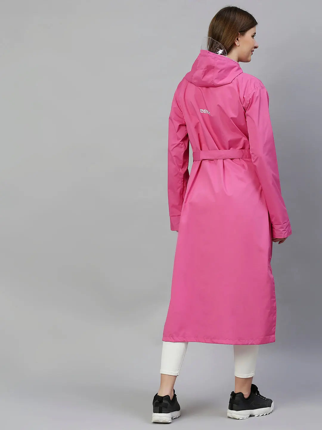 Pink Solid Reversible Rainjacket - Zeelretail