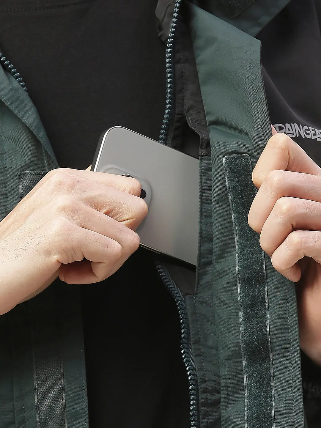 StormGuard Black Green Men's Rain Jacket - ZRS001 - Zeelretail