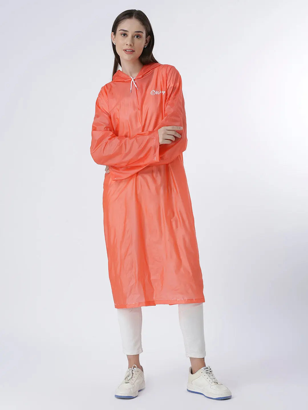 Reusable PVC Unisex Red Rain Poncho AZ30 - Zeelretail