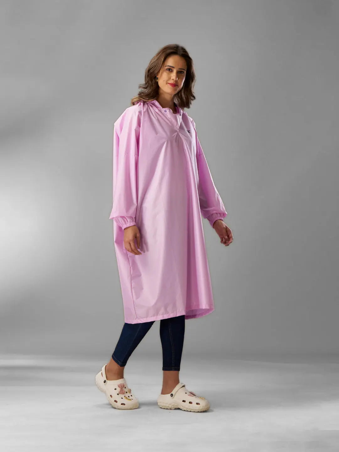 Self Packable Waterproof Lavender Rain Poncho - AZ33 - Zeelretail