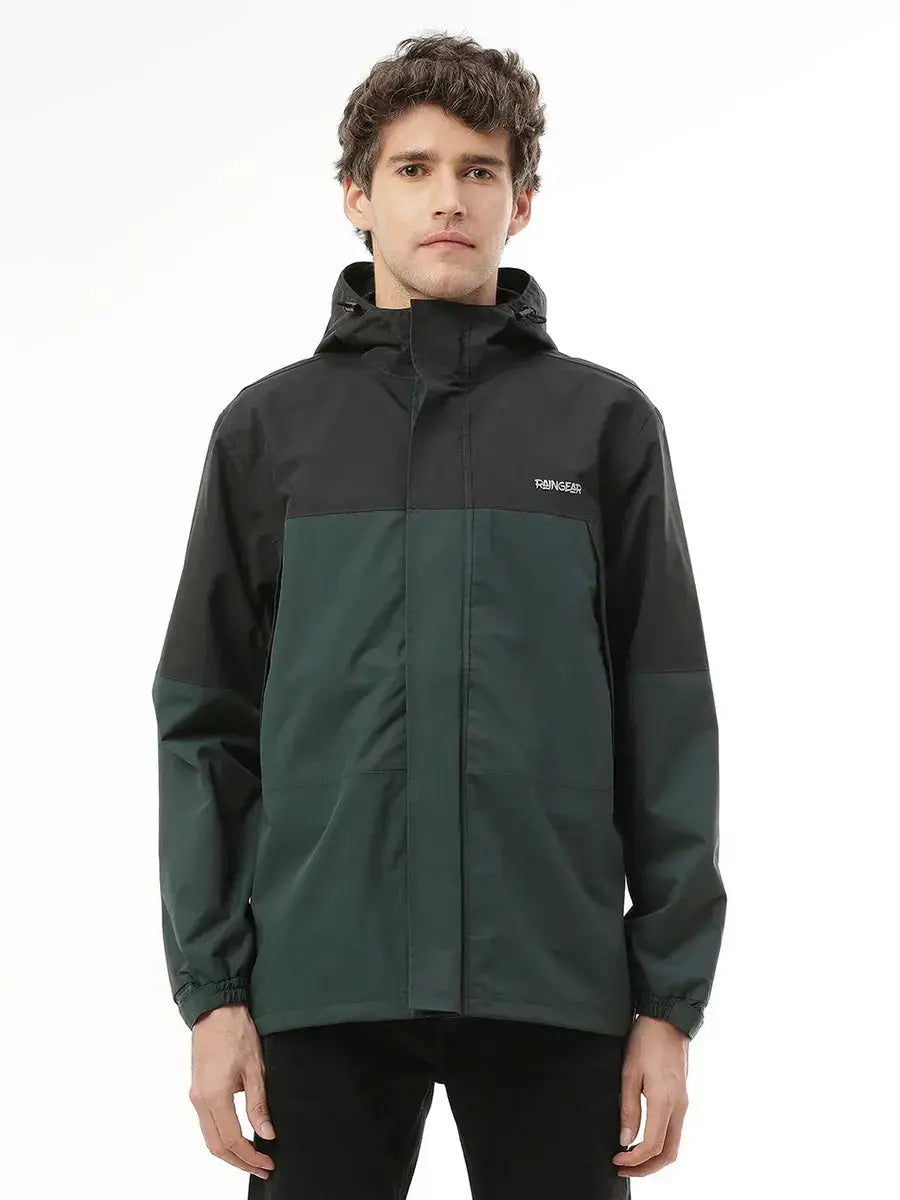 StormGuard Black Green Men's Rain Jacket - ZRS001 - Zeelretail