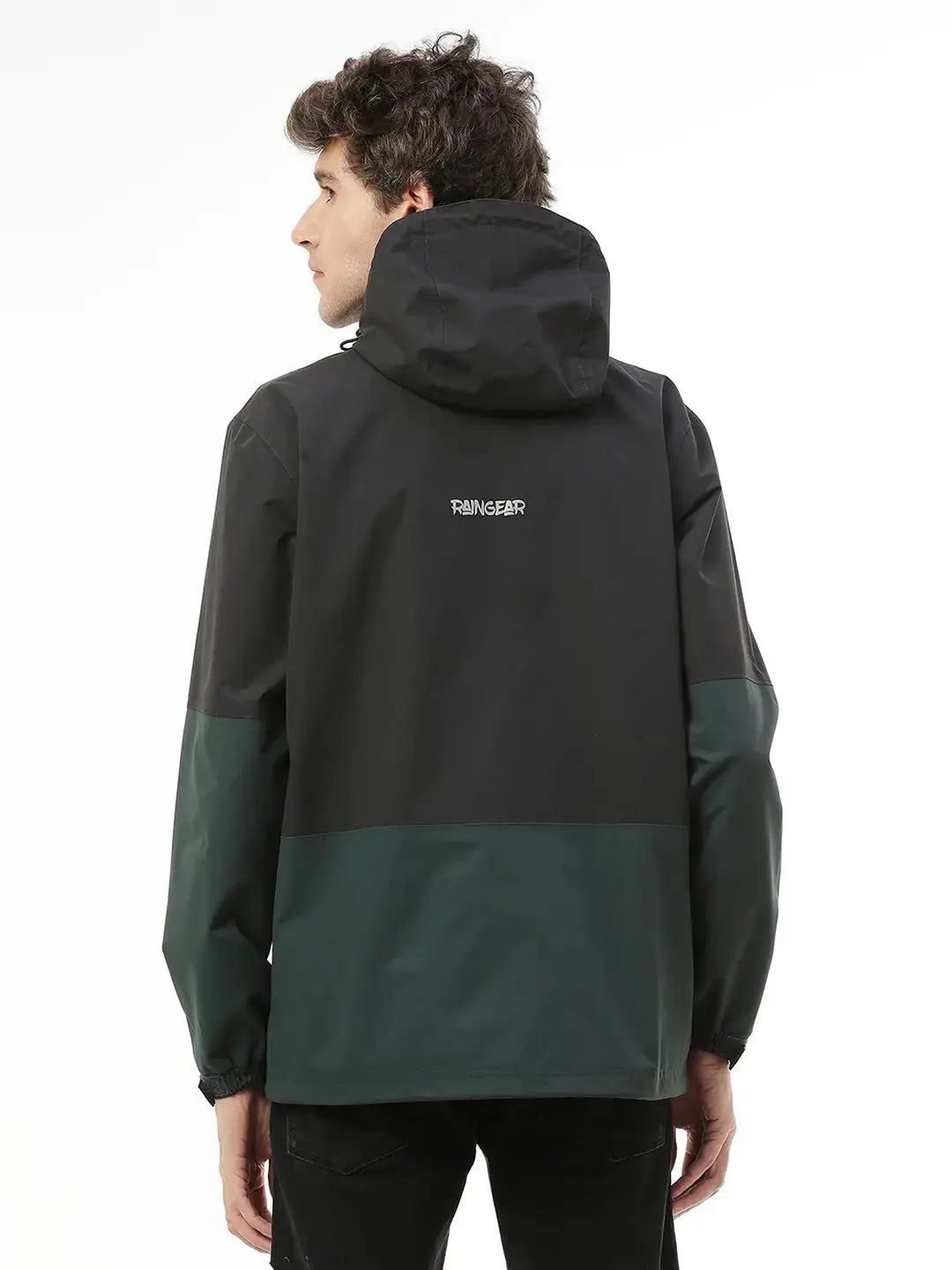 StormGuard Black Green Men's Rain Jacket - ZRS001 - Zeelretail