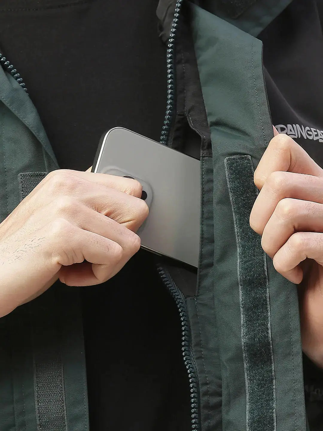 StormGuard Black Green Men's Rain Jacket - ZRS001 - Zeelretail