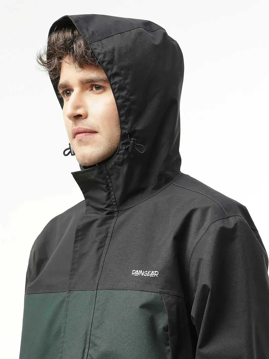 StormGuard Black Green Men's Rain Jacket - ZRS001 - Zeelretail