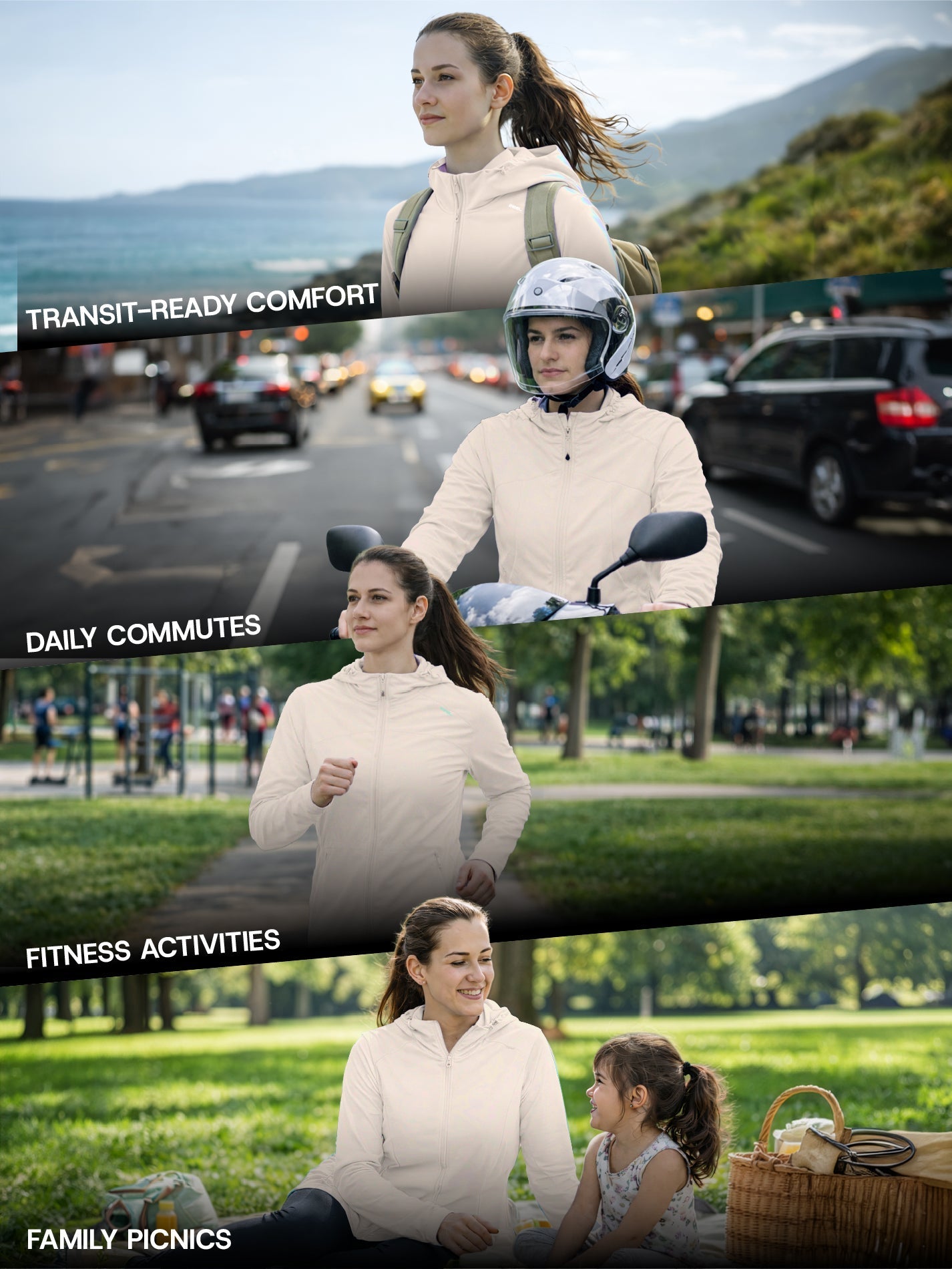 Women's Lotus Pink Mid-Length Sun Jacket | AirWeave™ - Zeelretail