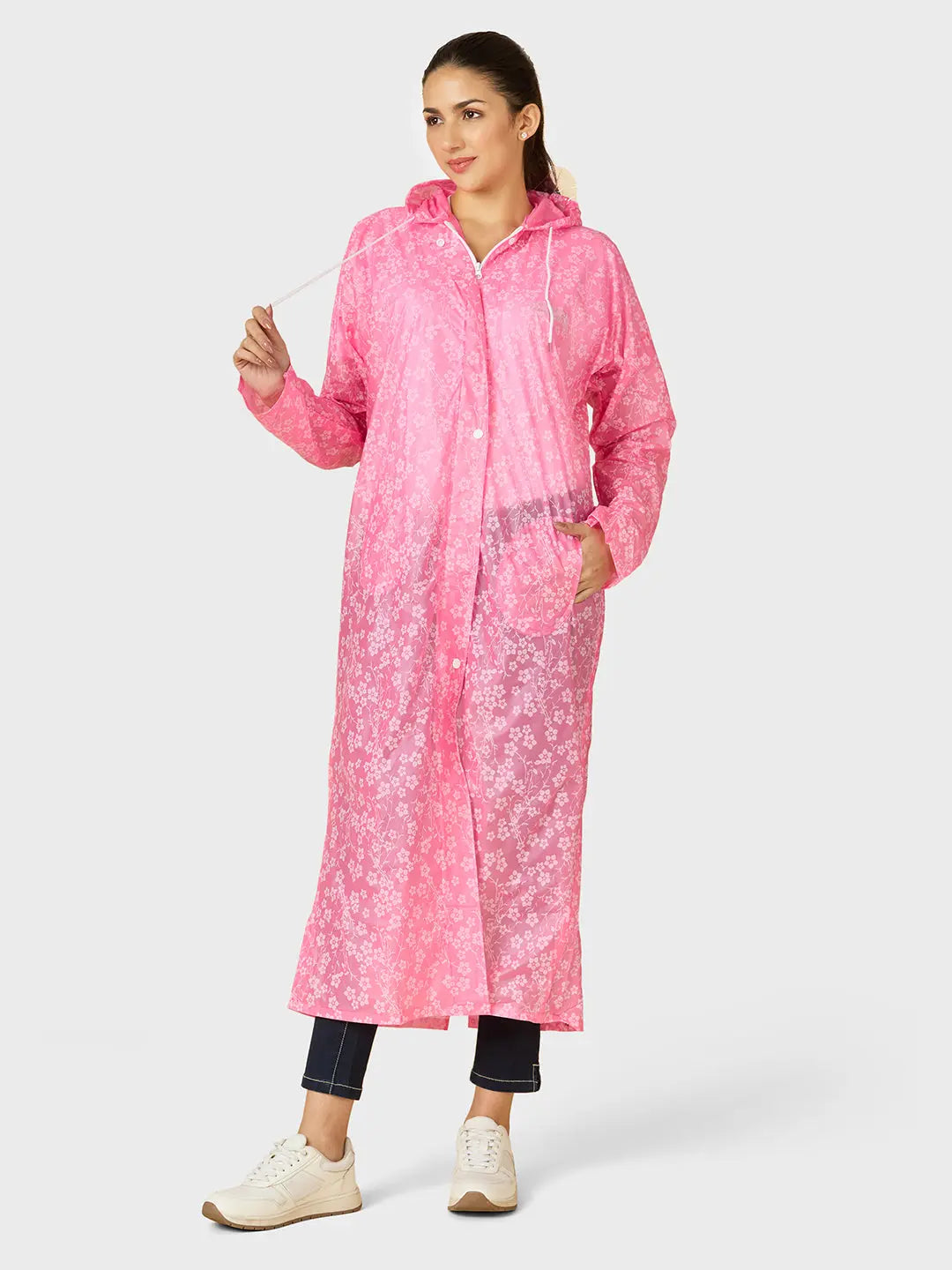 Women’s Knee-Length PVC Rain Longcoat - Zeelretail