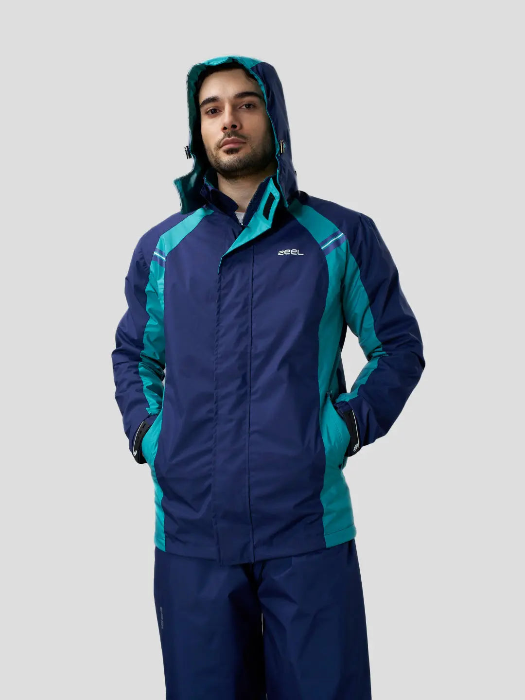 ZEEL GO HIKE BLUE & GREEN RAINSUIT - JS508 - Zeelretail