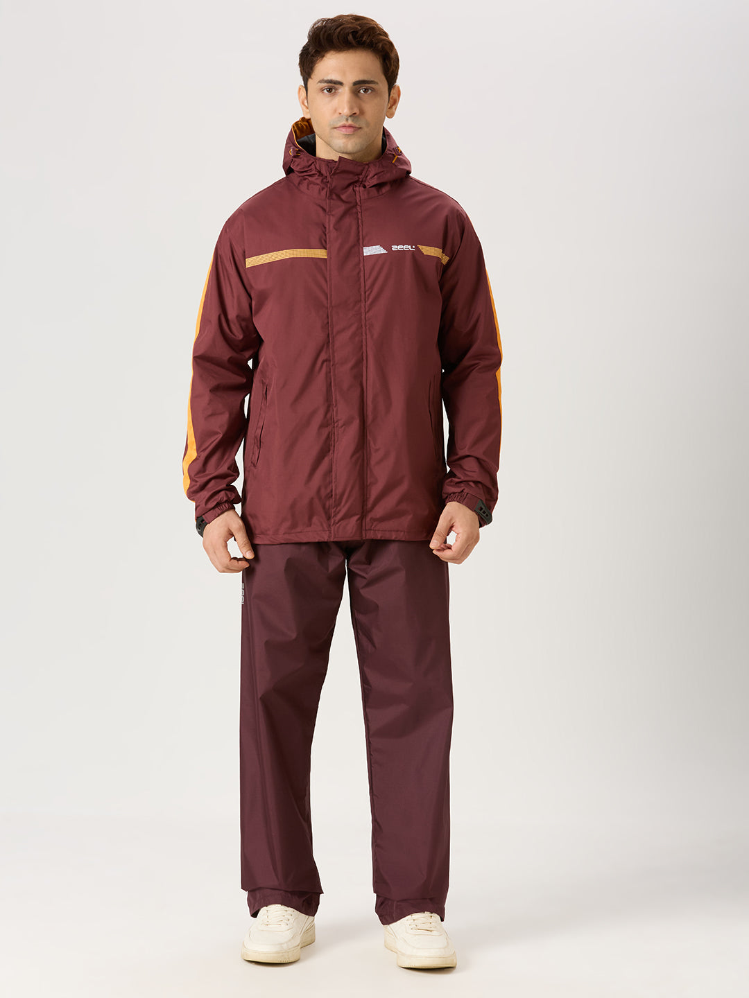 ZEEL Premium Men’s Rainsuit – Waterproof, Windproof - Wine EJS702 - Zeelretail